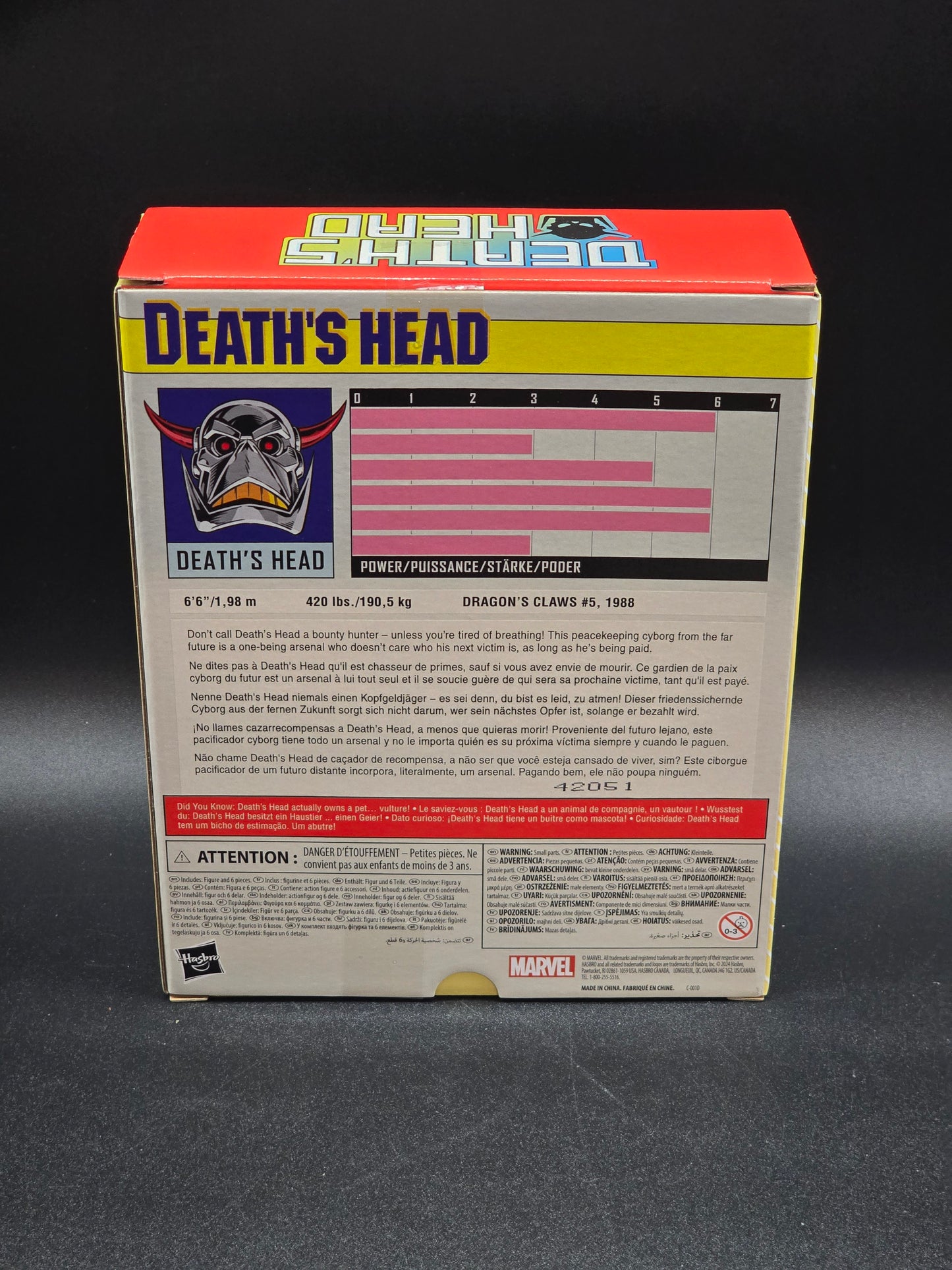 Death's Head Hasbro Marvel Legends SDCC 2024 Exclusive Retro Figure