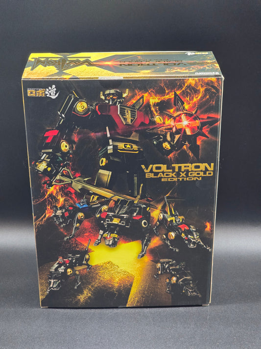 Voltron Black and Gold Edition Robo-DOU Threezero Action Figure - EE Exclusive