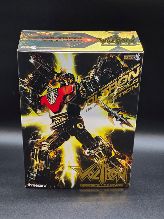 Voltron Black and Gold Edition Robo-DOU Threezero Action Figure - EE Exclusive