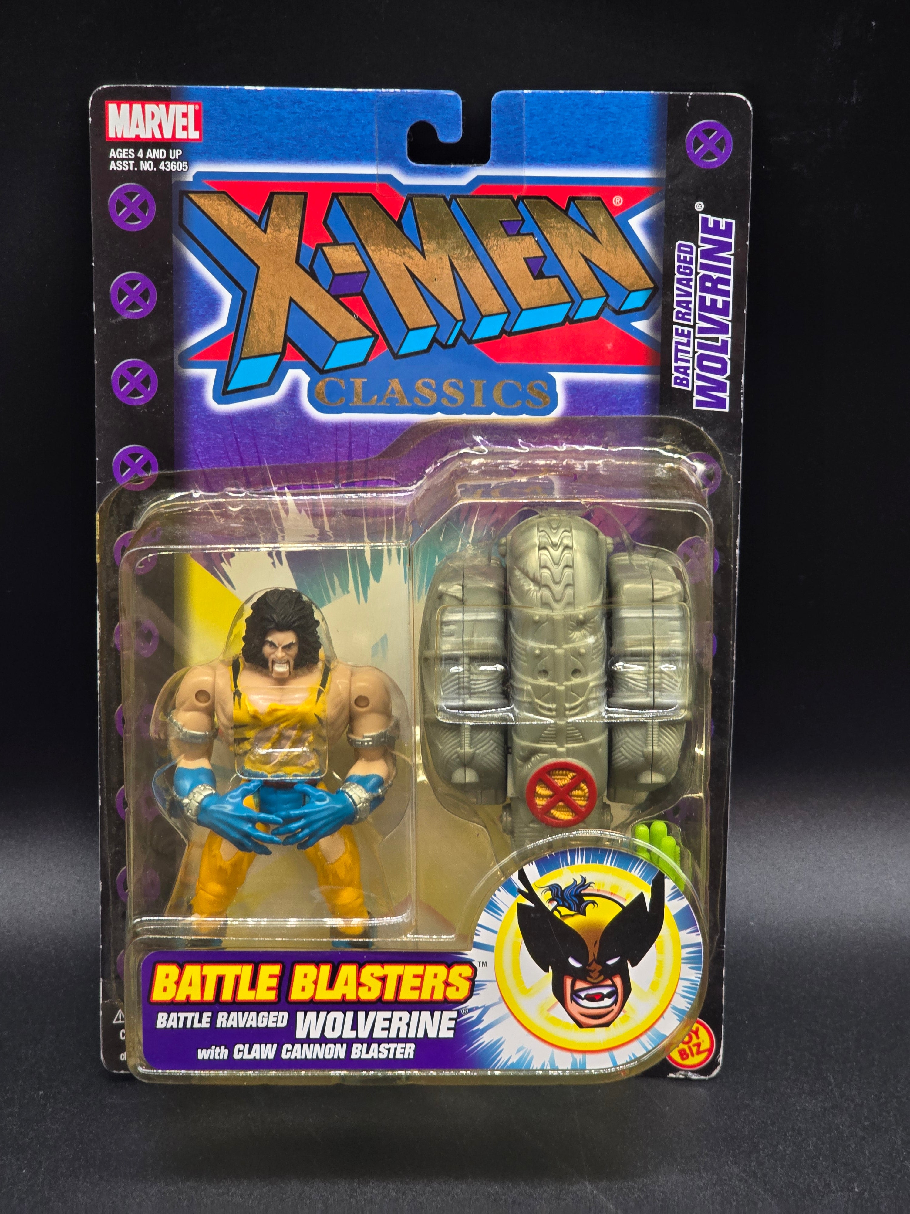 Wolverine Battle Ravaged (Unmasked) X-Men: Classics Action Figure Toybiz 2000