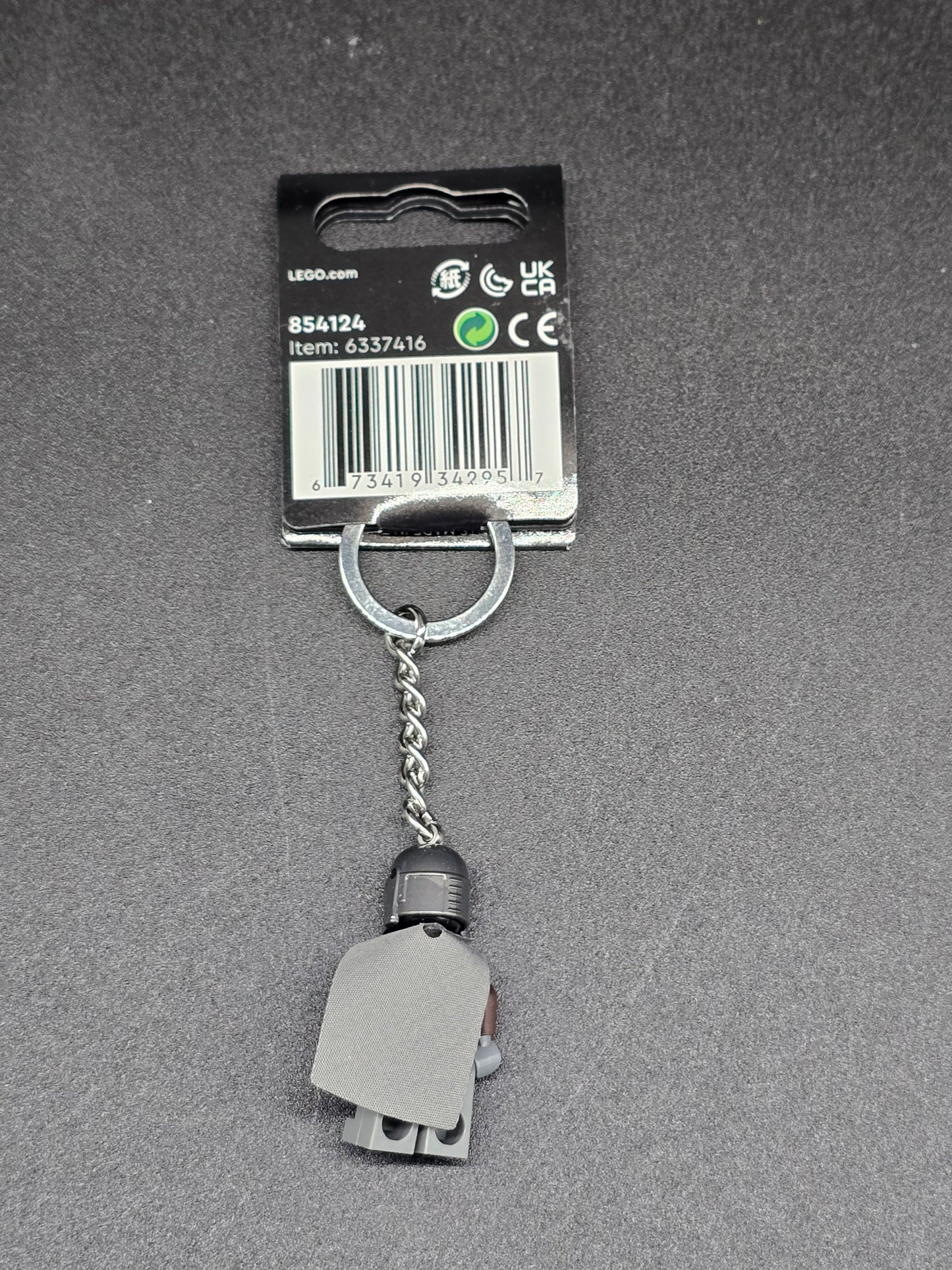 Mandalorian Lego minifigure keychain