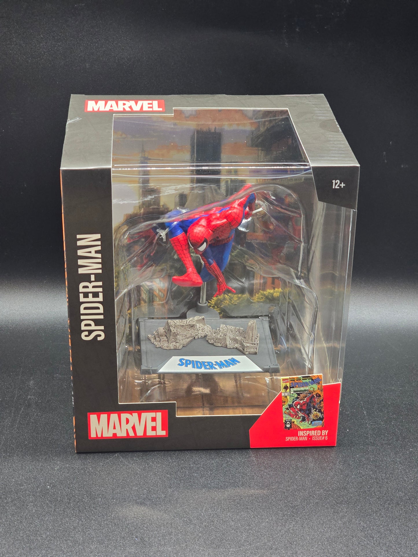 Spider-Man 1:10 McFarlane Marvel Posed Figure Scene Spider-Man #6