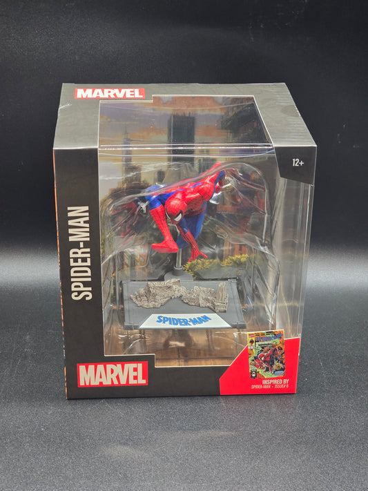 Spider-Man 1:10 McFarlane Marvel Posed Figure Scene Spider-Man #6