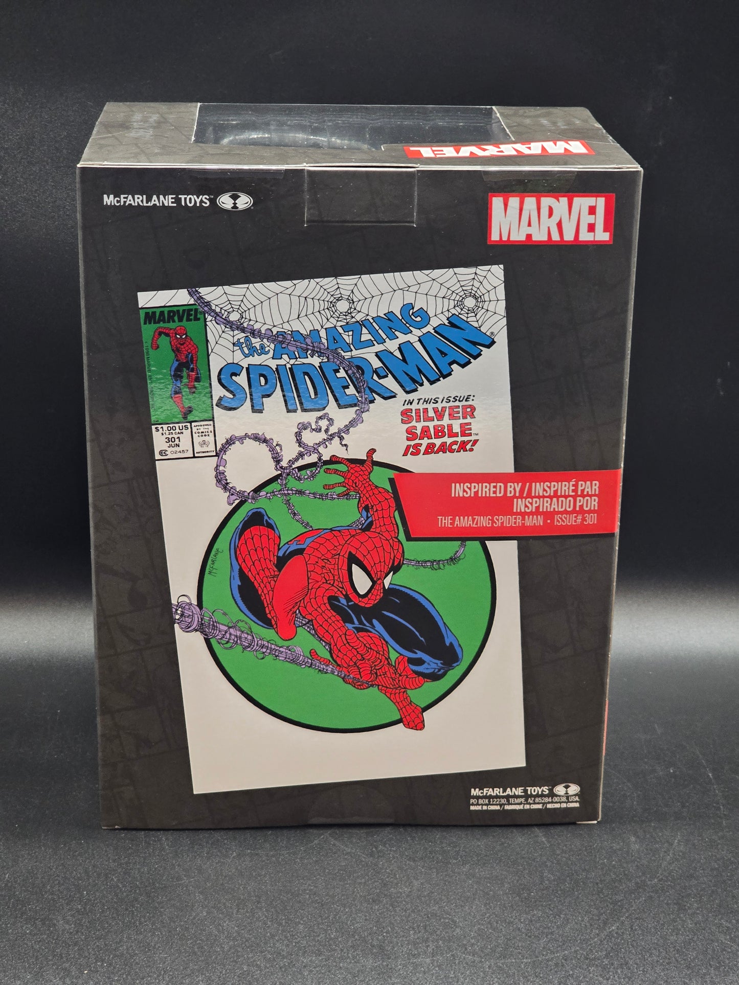 Spider-Man 1:6 McFarlane Marvel Posed Figure Scene The Amazing Spider-Man Issue #301