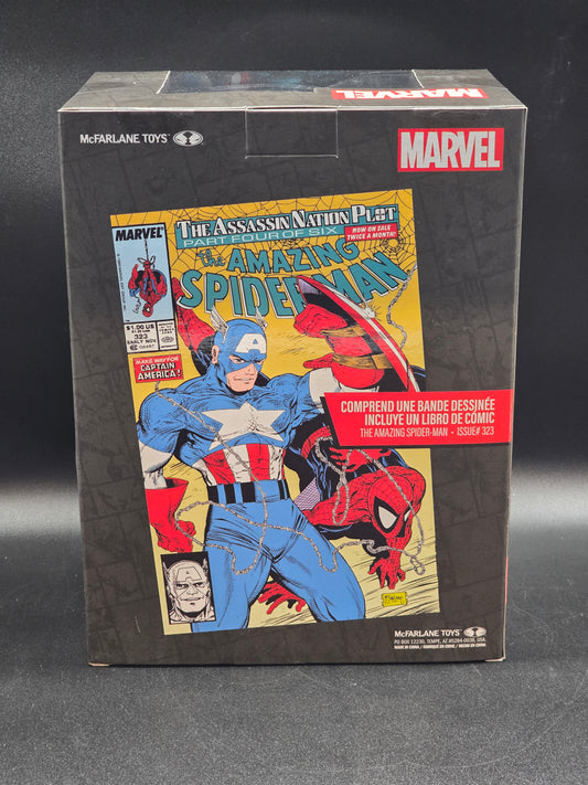 Captain America 1:6 McFarlane Marvel Posed Figure Scene The Amazing Spider-Man Issue# 323