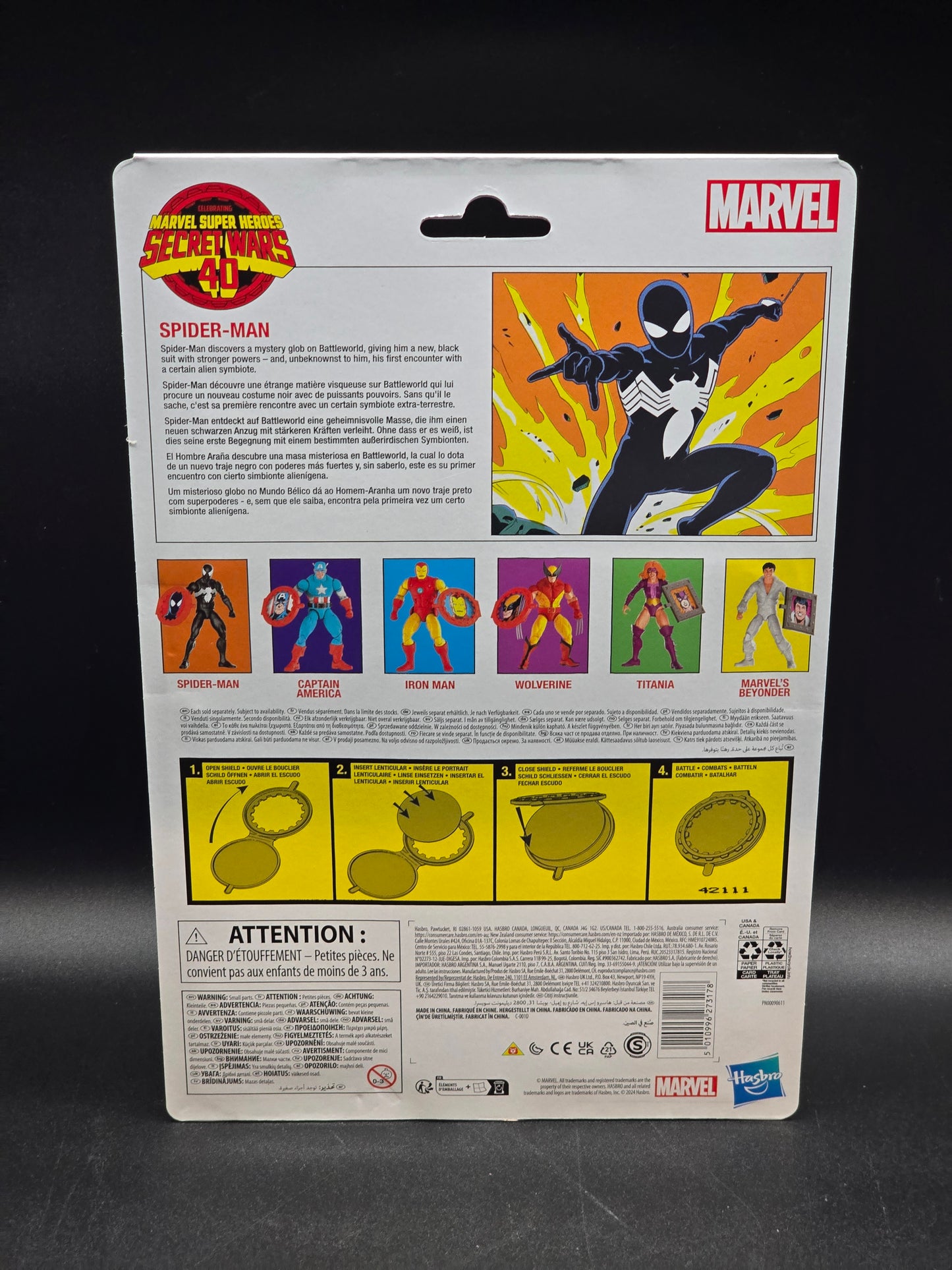 Spider-Man (Secret Wars) Hasbro Marvel Legends Retro Figure 2024