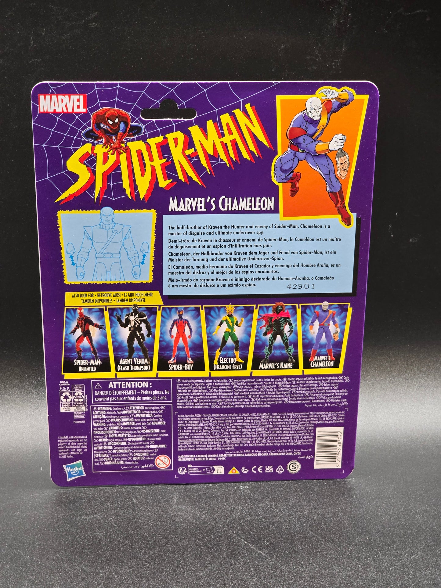 Chameleon Hasbro Marvel Legends Spider-Man Retro Figure 2025