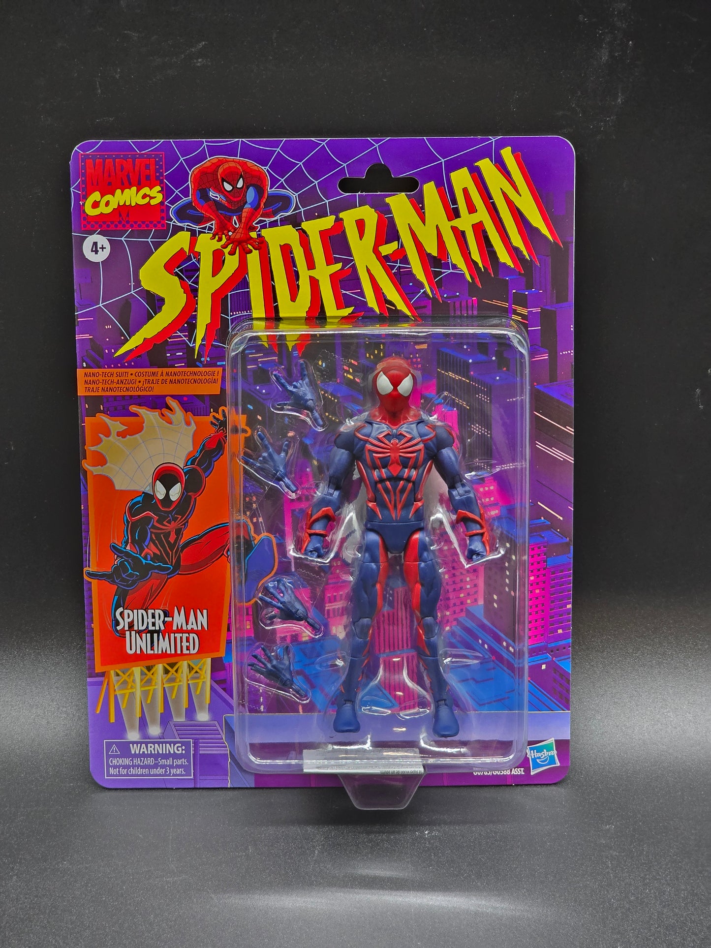 Spider-Man Unlimited Hasbro Marvel Legends Spider-Man Retro Figure 2025