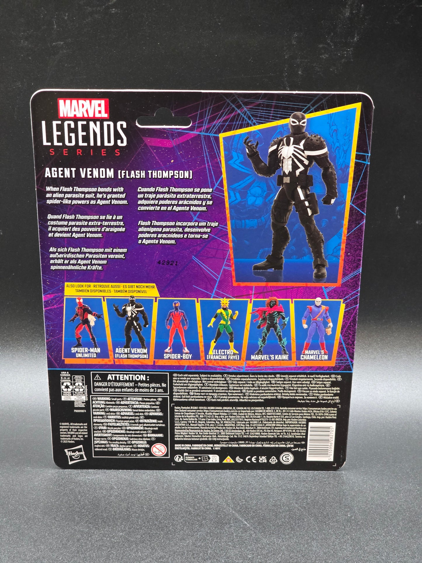 Agent Venom (Flash Thompson) Hasbro Marvel Legends Spider-Man Retro Figure 2025