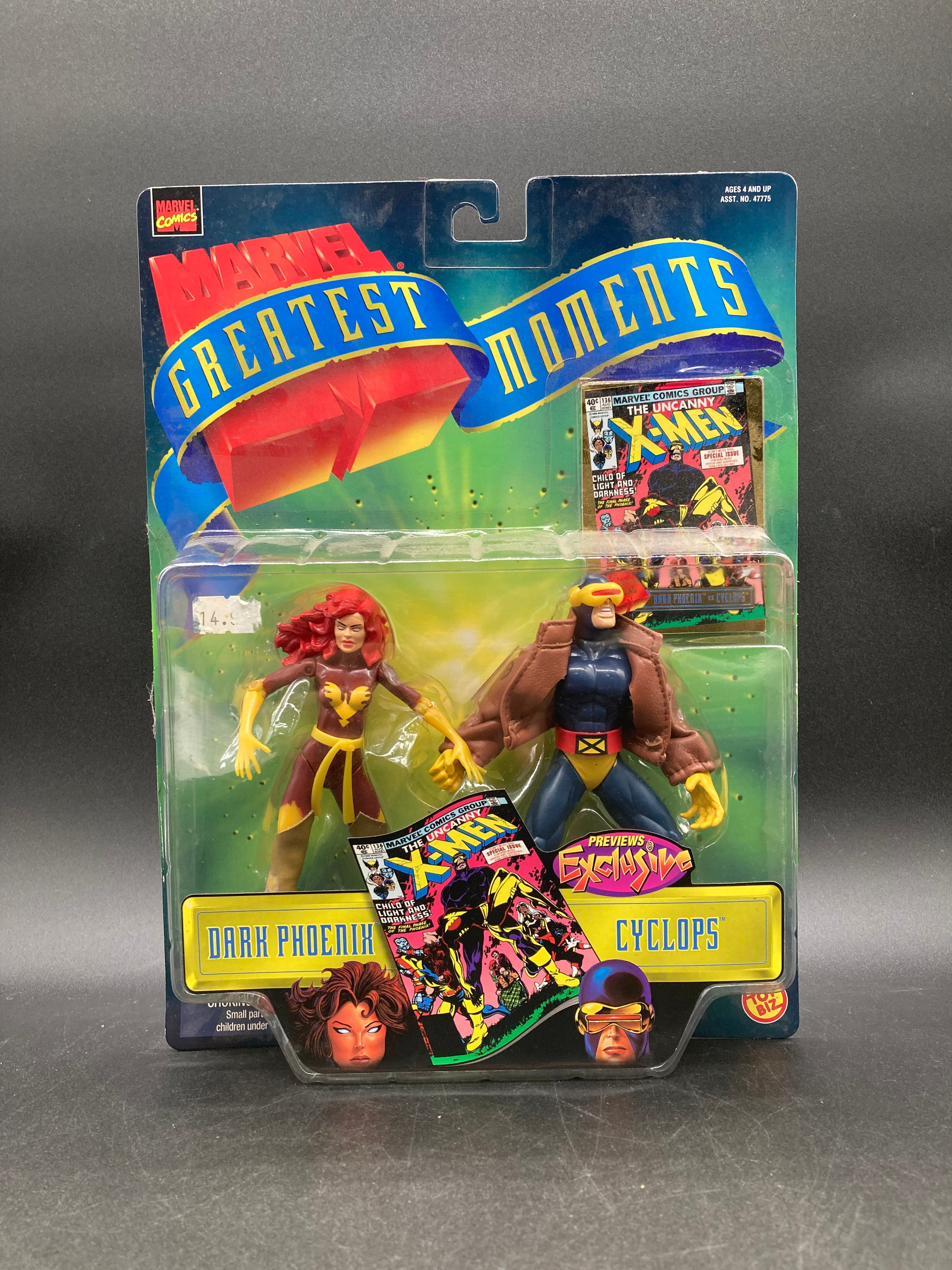 Cyclops VS Dark Phoenix Toybiz Marvel Greatest Moments Figure Set 1999