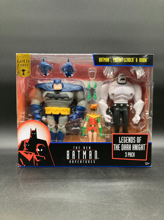 Batman, Mutant Leader & Robin McFarlane New Batman Adventures Animated Series Legends Of The Dark Knight 3 Pack 2024