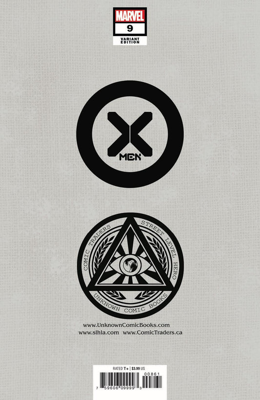 X-MEN 9 UNKNOWN COMICS GABRIELE DELL'OTTO EXCLUSIVE VAR (03/02/2022)