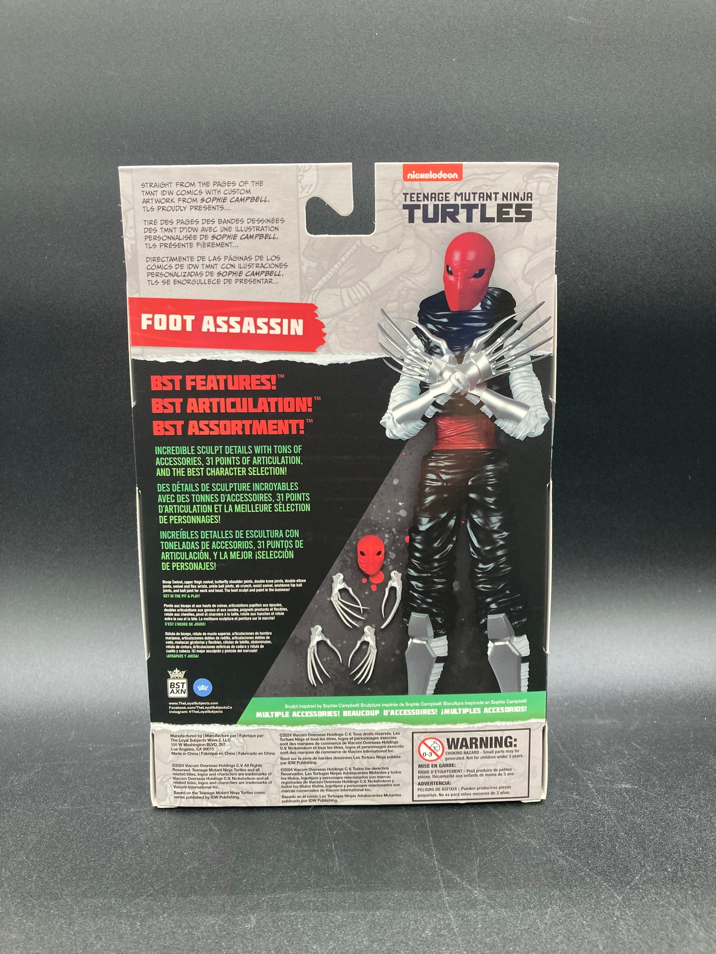 Foot Assassin (Red Variant) Loyal Subjects Teenage Mutant Ninja Turtles Figure 2024