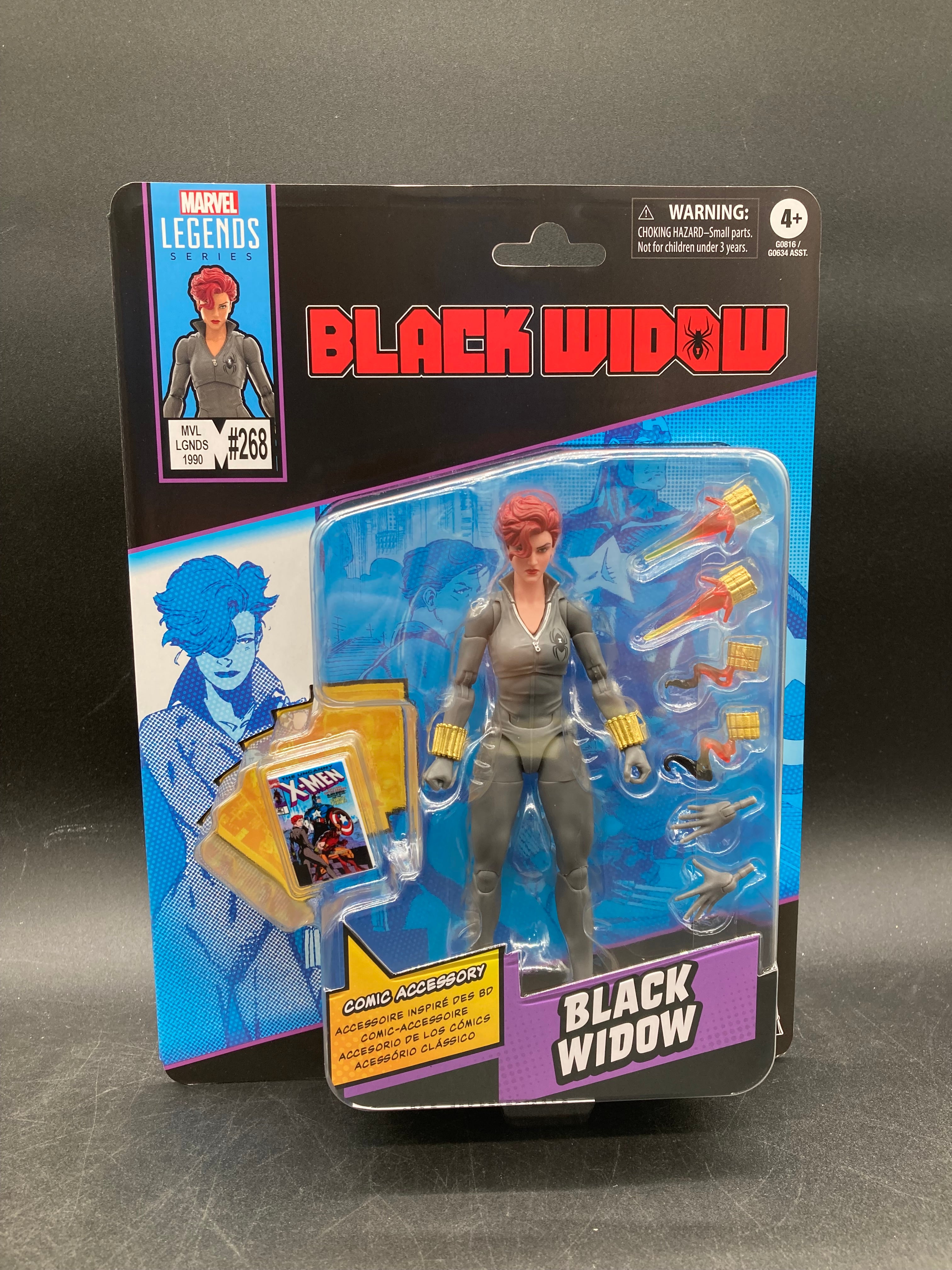 Black Widow Hasbro Marvel Legends X-Men #268 Comic Cover Figure