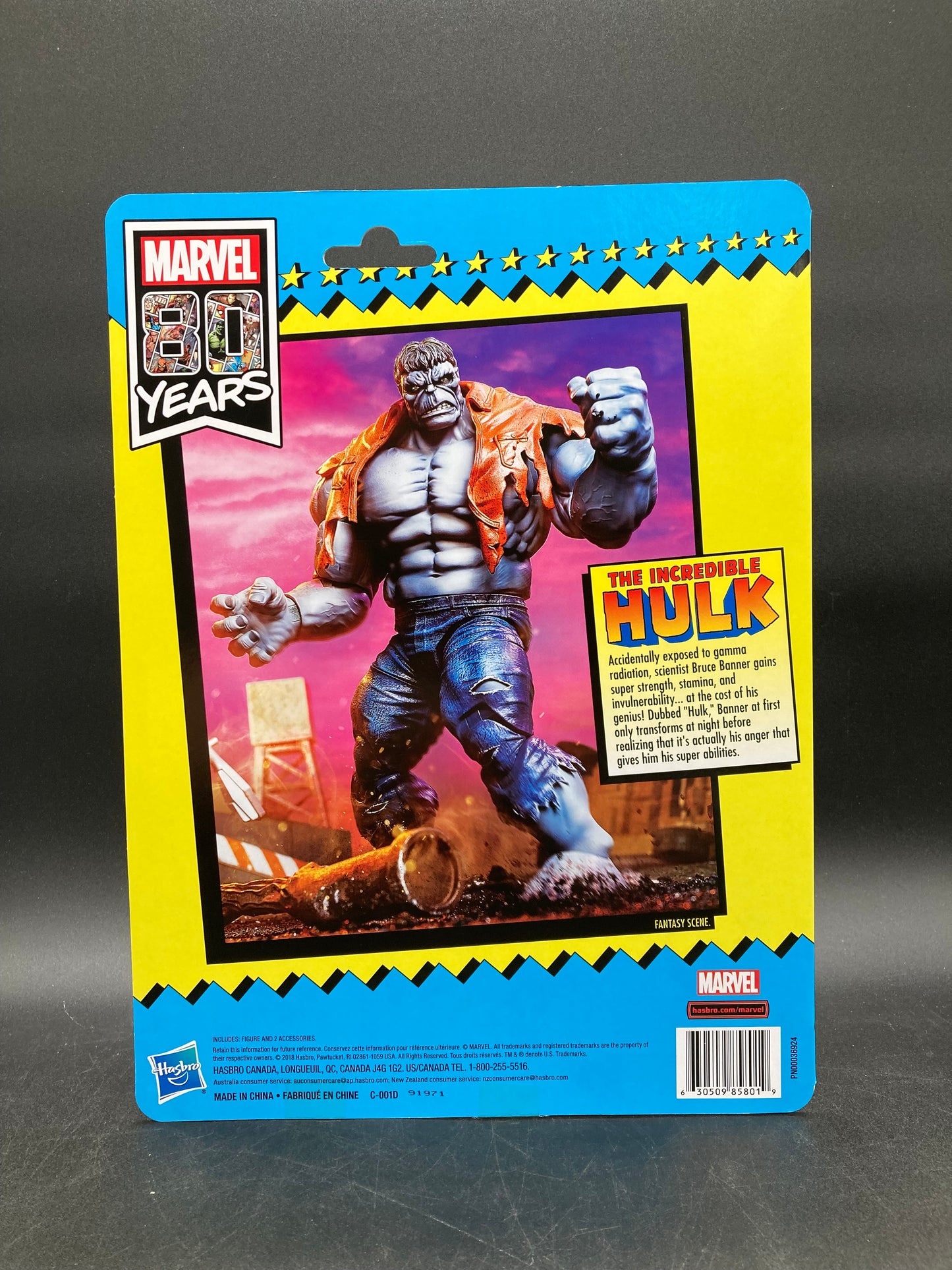 Incredible Hulk (Grey Hulk Variant) Hasbro Marvel Legends 80 Years Retro Carded Limited Edition Figure 2018