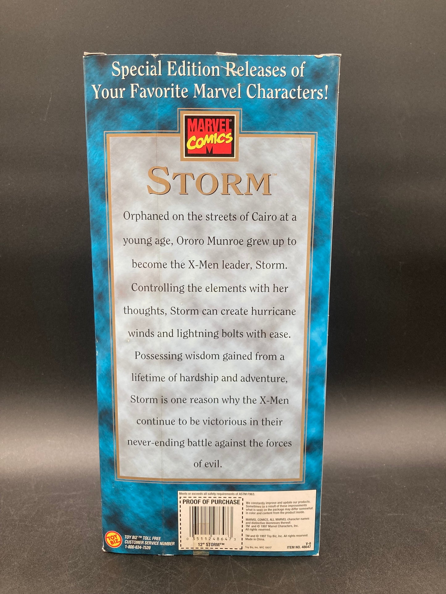 Storm Toybiz Marvel Special Edition Series Comics 12” Marvel Super Hero Figure 1997