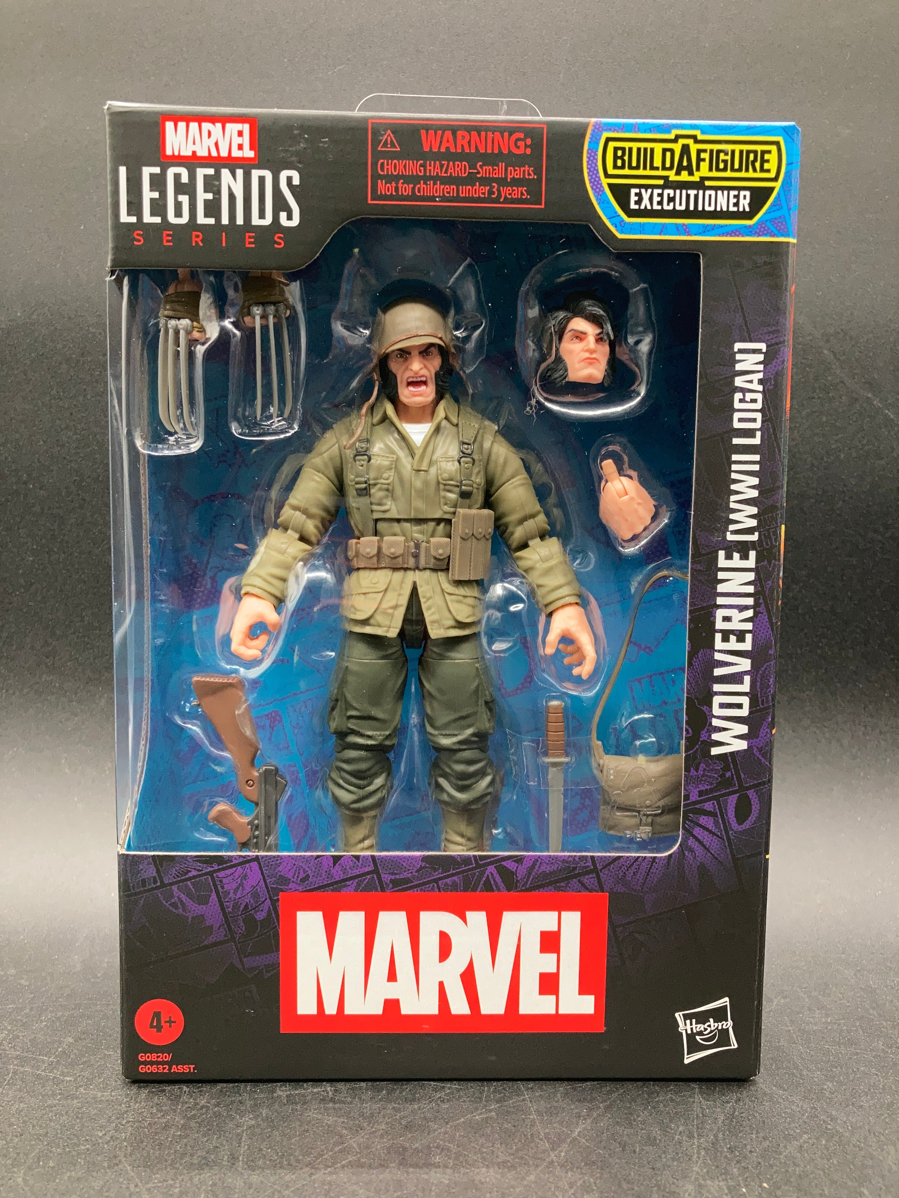Wolverine (WWII Logan) Marvel Legends BAF Executioner Action
