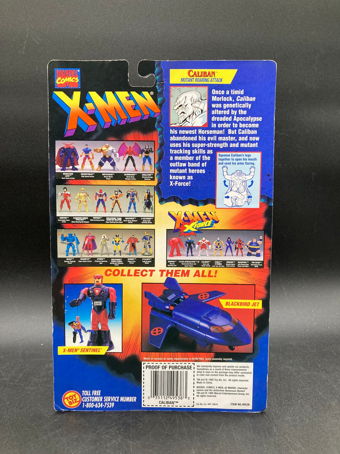 Caliban X-Men: X-Force Action Figure Toybiz 1995