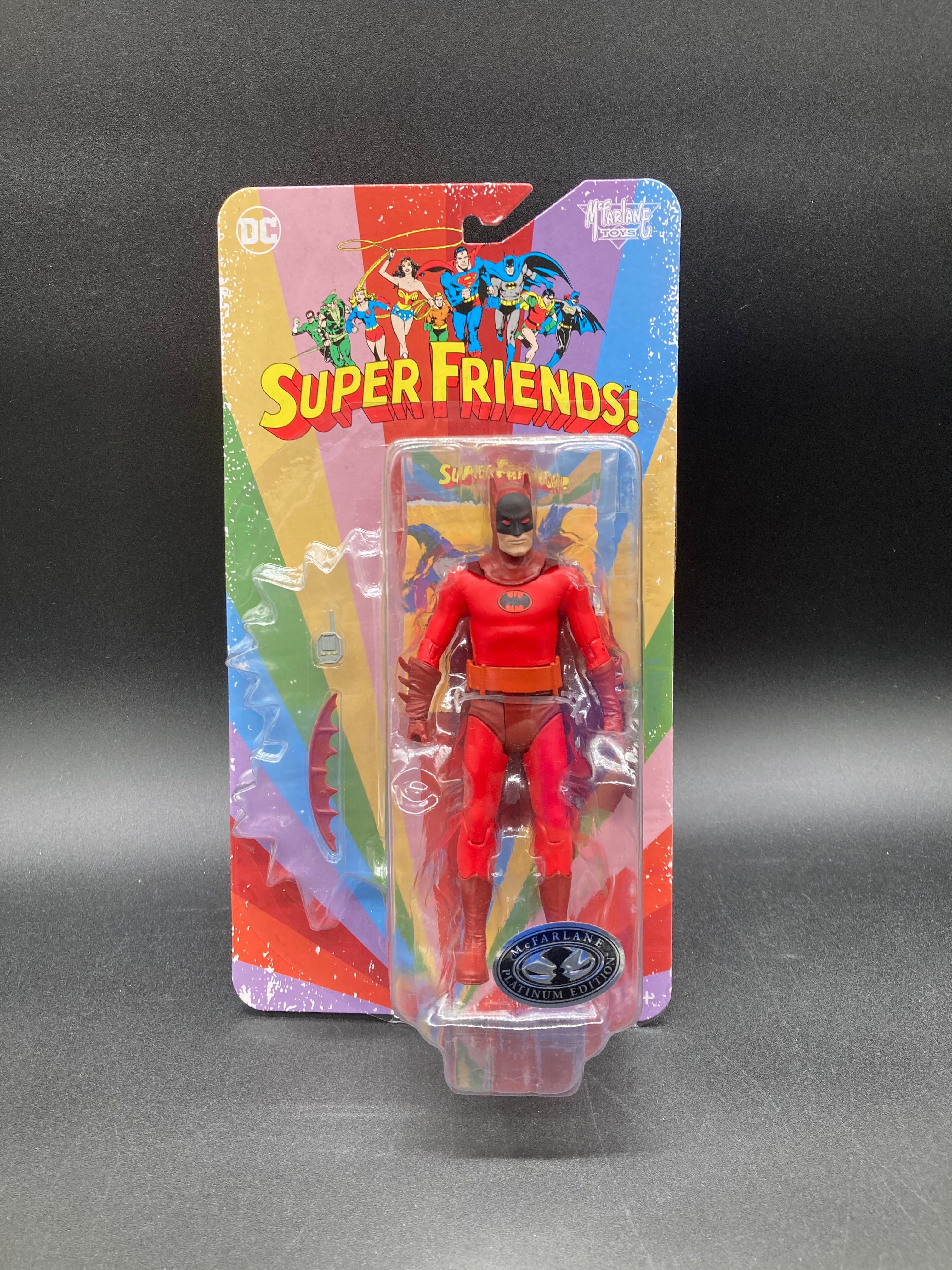 Batman (Red Variant) McFarlane Toys DC Super Friends Platinum Edition Figure 2025