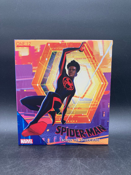 Miles Morales Spider-Man Across The Spider-Verse Action Figure Marvel Mezco Toyz One:12 Collective
