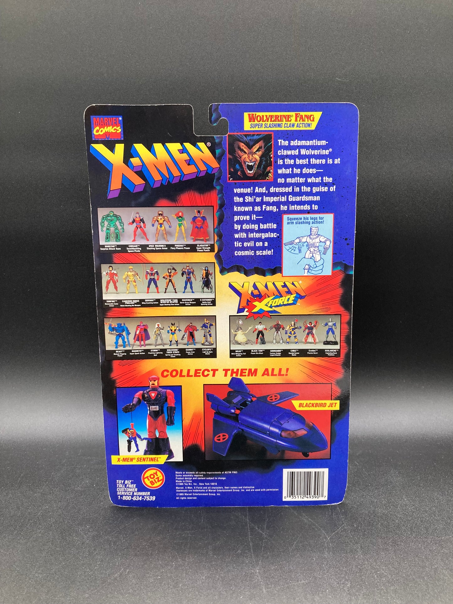 Wolverine Fang X-Men: Mutant Genesis Series Action Figure Toybiz 1995