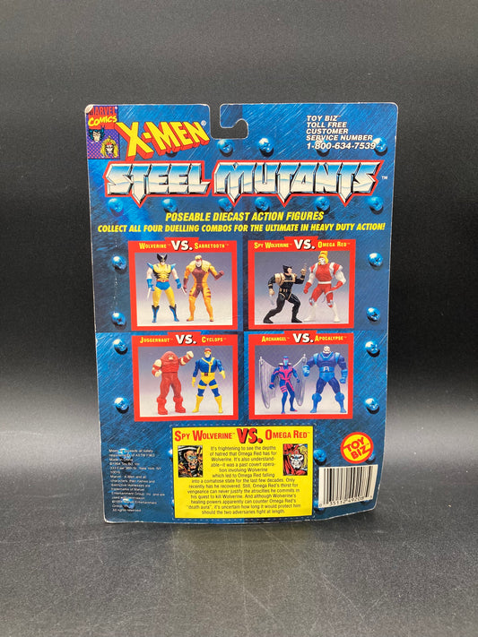Spy Wolverine VS Omega Red Toybiz X-Men Steel Mutants Figure Set 1994