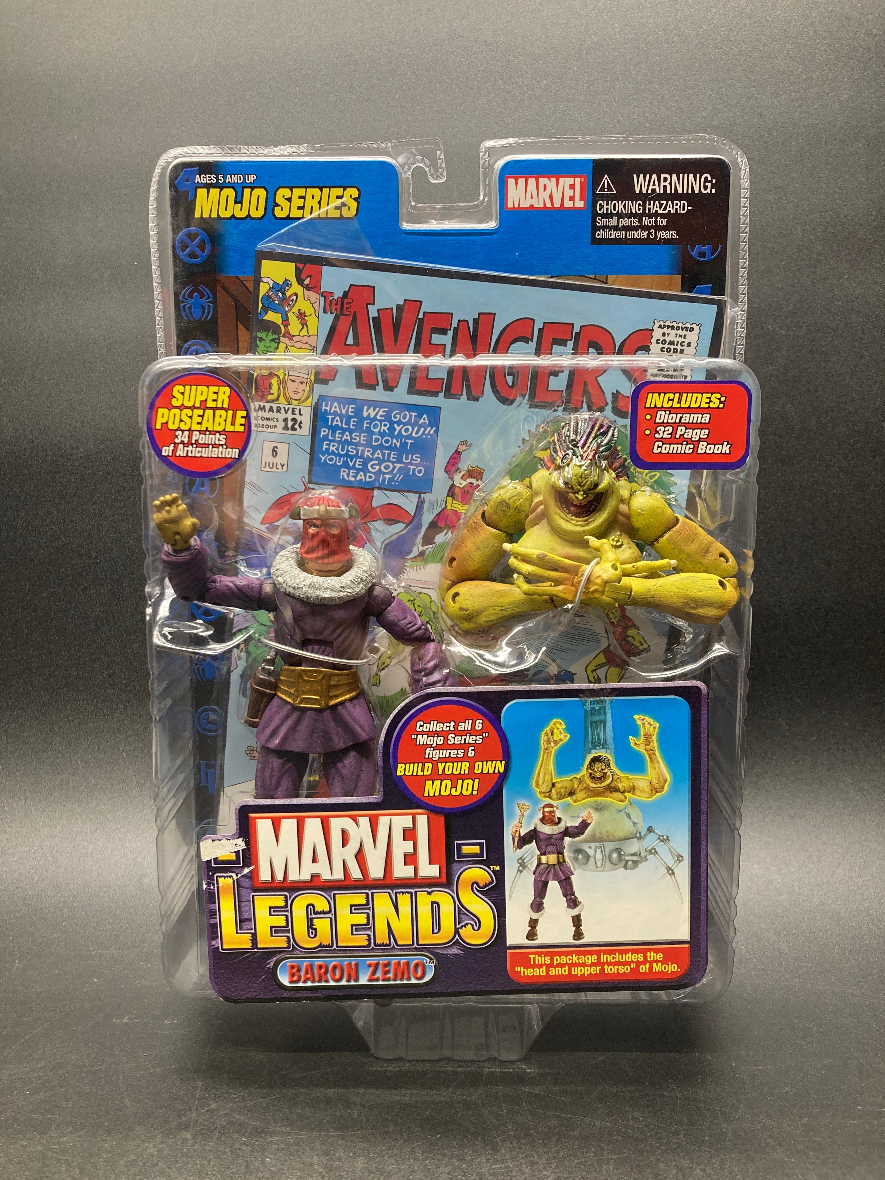 Baron Zemo (Masked) Marvel Legends Mojo Series 14 Action Figure Toybiz 2006