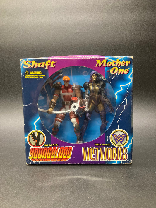 Shaft & Mother-One McFarlane Youngblood/Wetworks Figure Two-Pack Limited Edition Collectors Gift Set 1995
