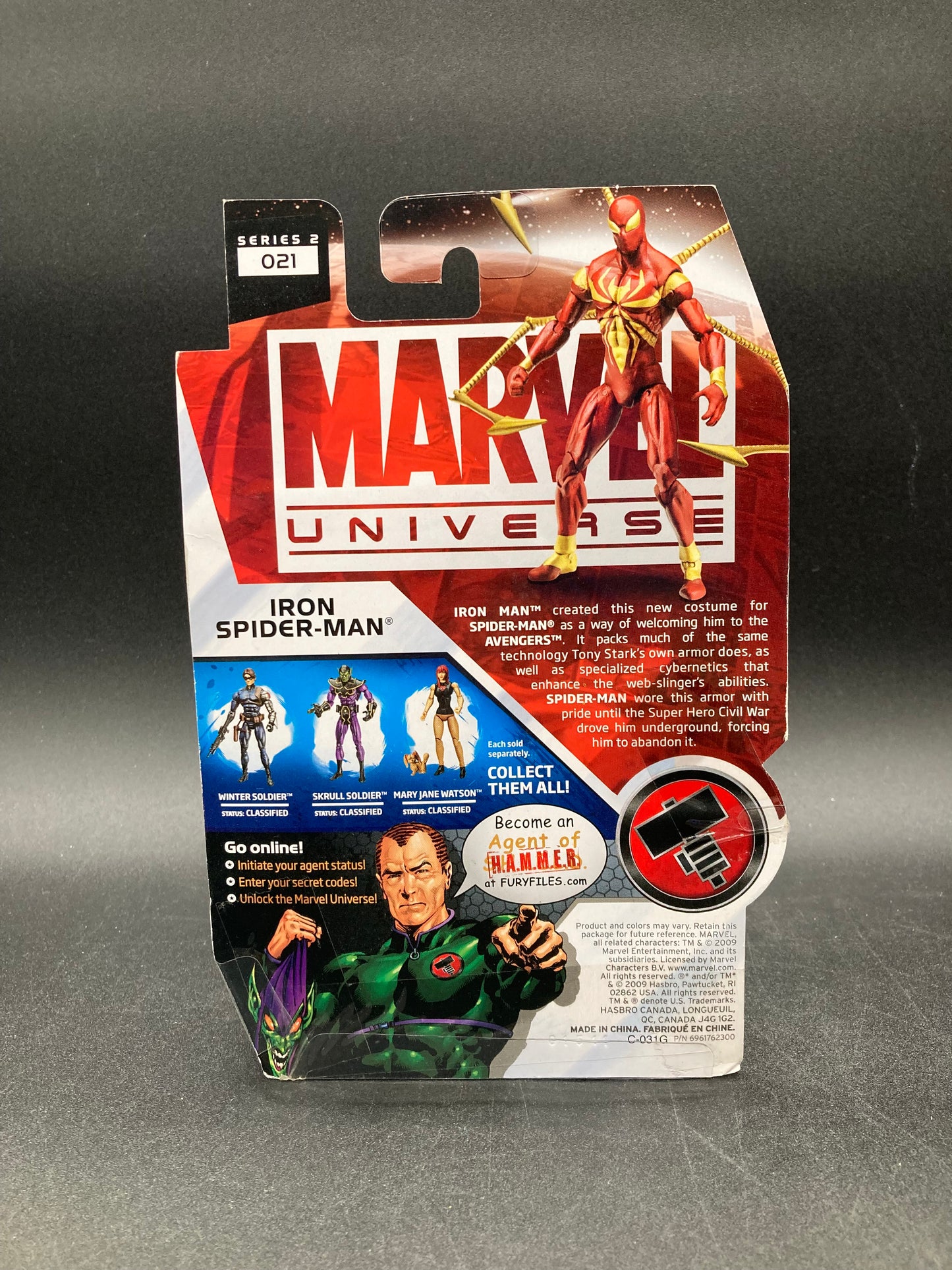 Iron Spider-Man Marvel Universe 3.75 in. Action Figure Hasbro 2009