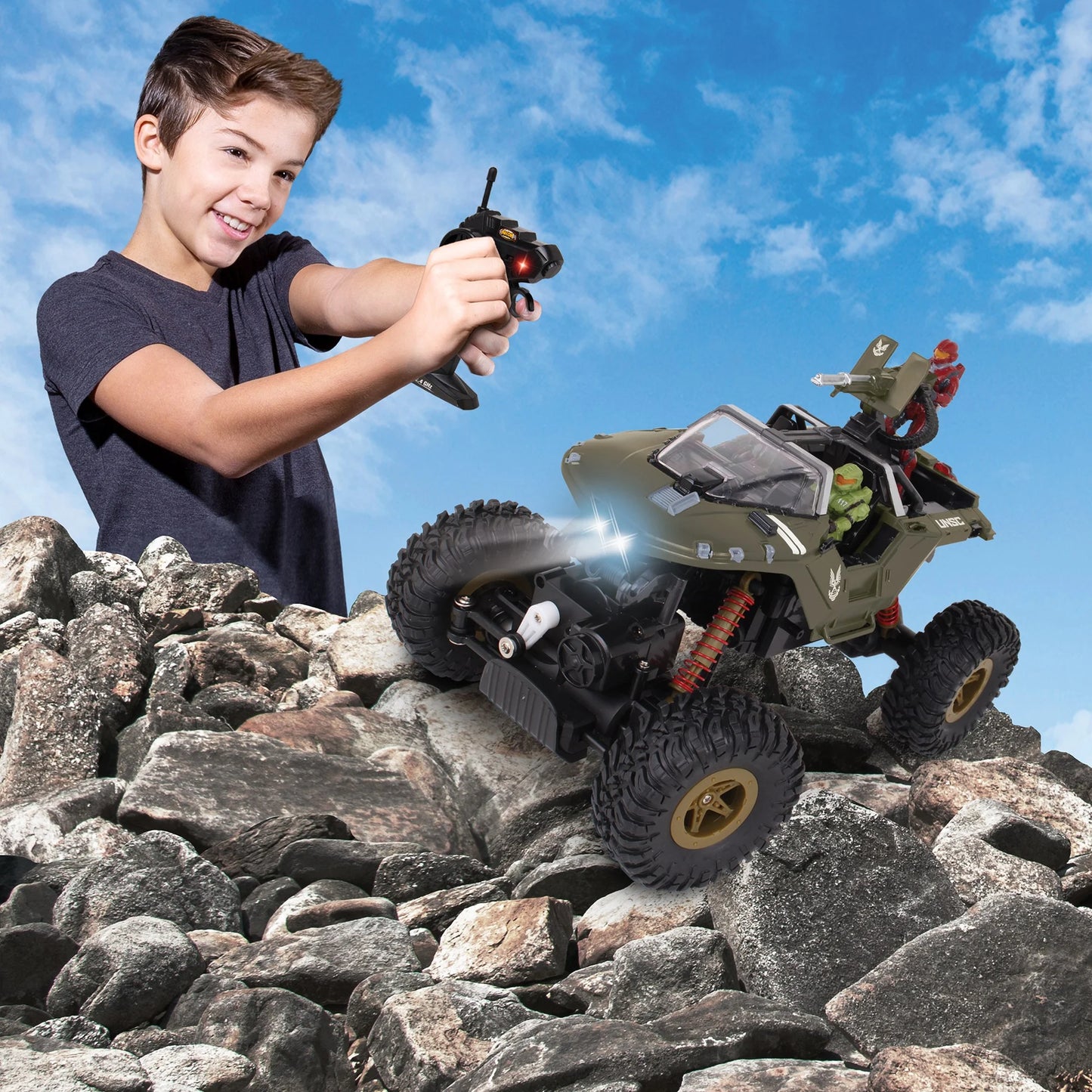 Halo Infinite UNSC Warthog “Mud Hog” NKOK Remote Control Vehicle