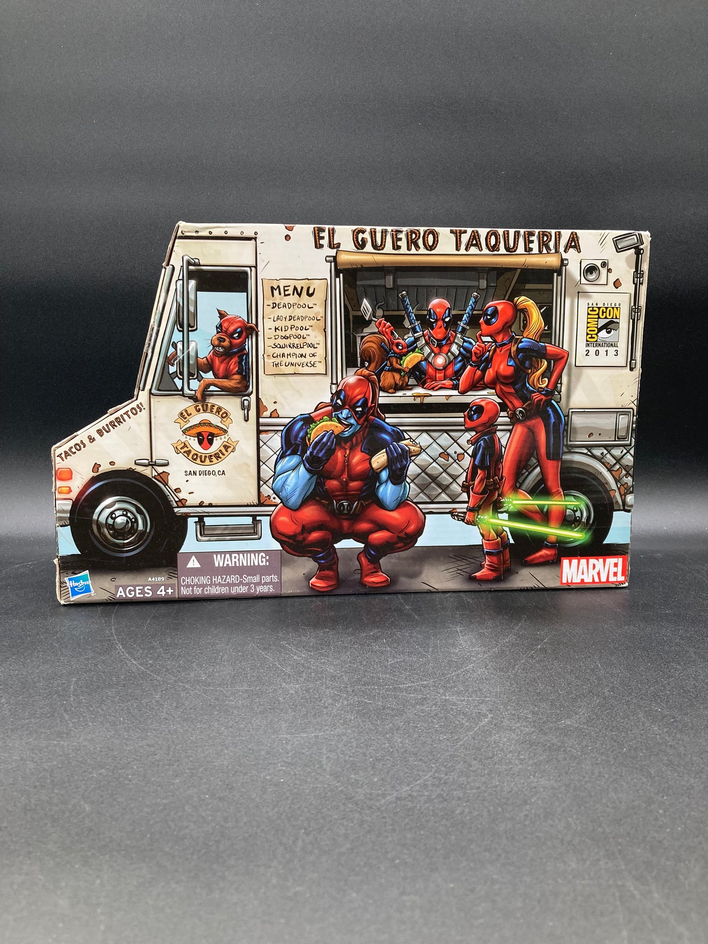Deadpool Corps Taco Truck Hasbro Marvel 3.75 Figure Set Marvel Legends San Diego Comic Con 2013 Exclusive
