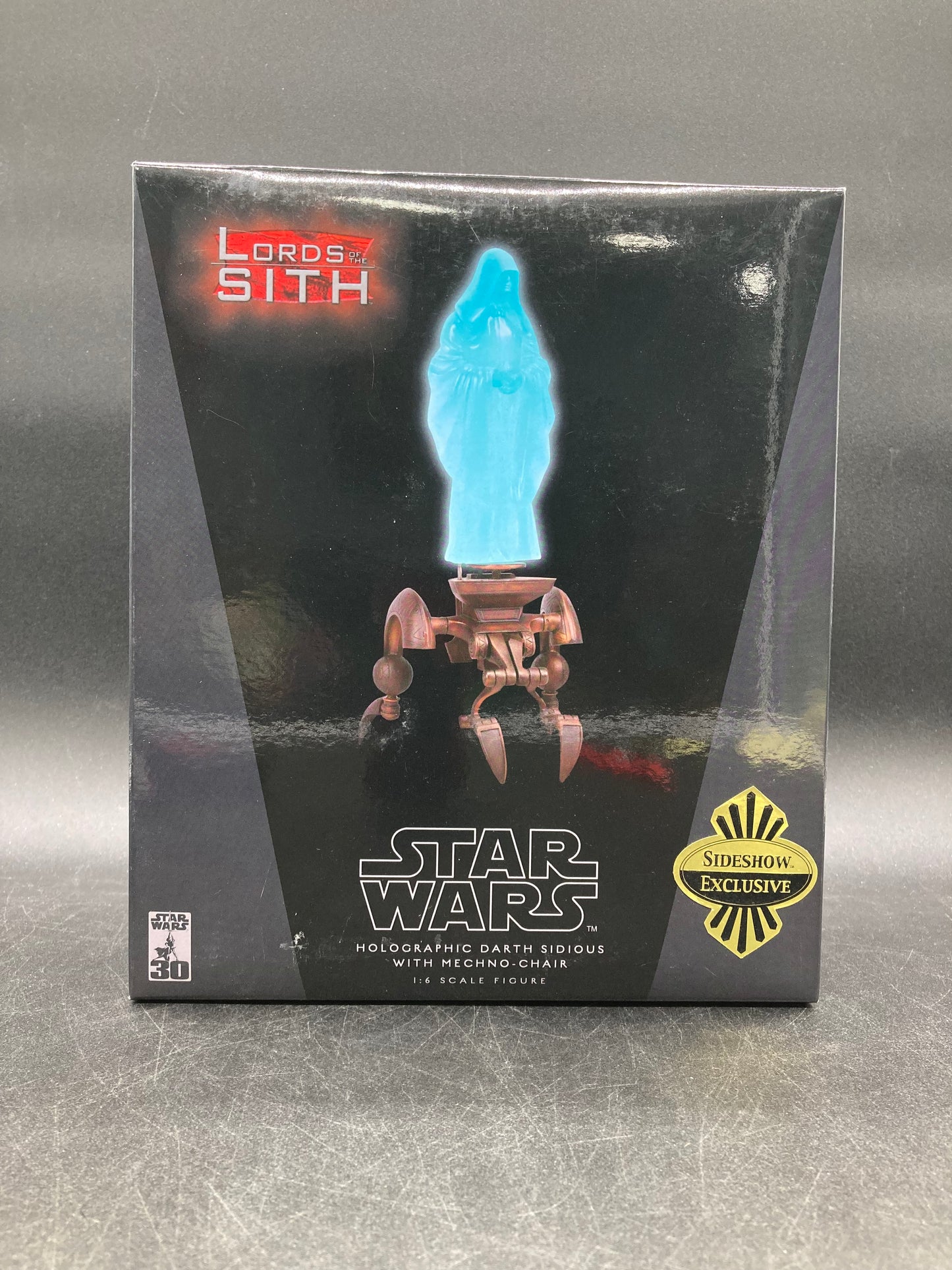 Holographic Darth Sidious W/ Mecho-Chair Sideshow Collectibles Star Wars Lords Of The Sith Exclusive 1:6 Scale Figure 2007