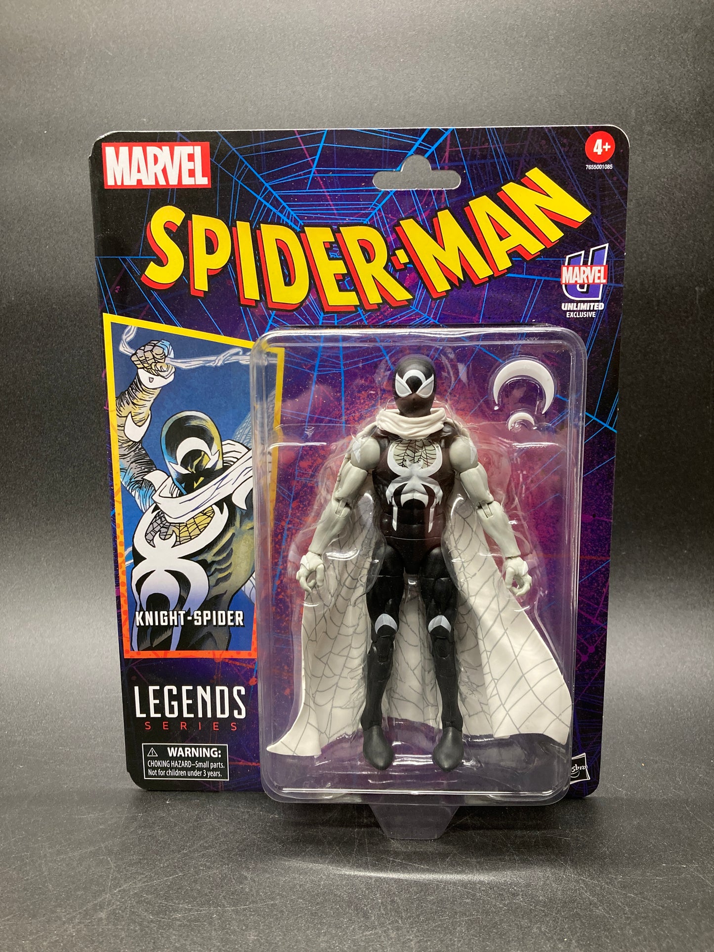 Knight-Spider Hasbro Retro Spider-Man Marvel Legends Marvel Unlimited Exclusive Figure 2024