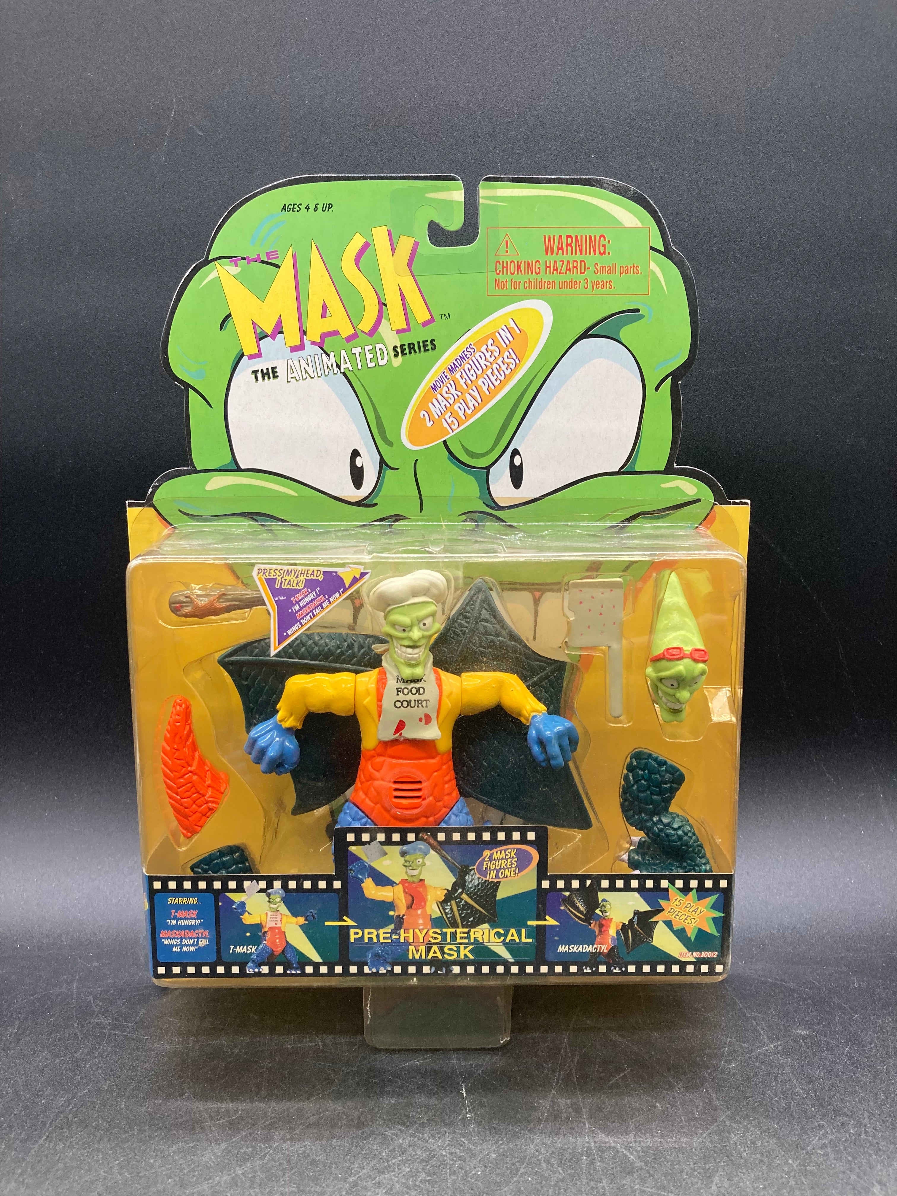Pre-Hysterical Mask Toy Island The Mask Animated Series Movie Madness Figure 1997