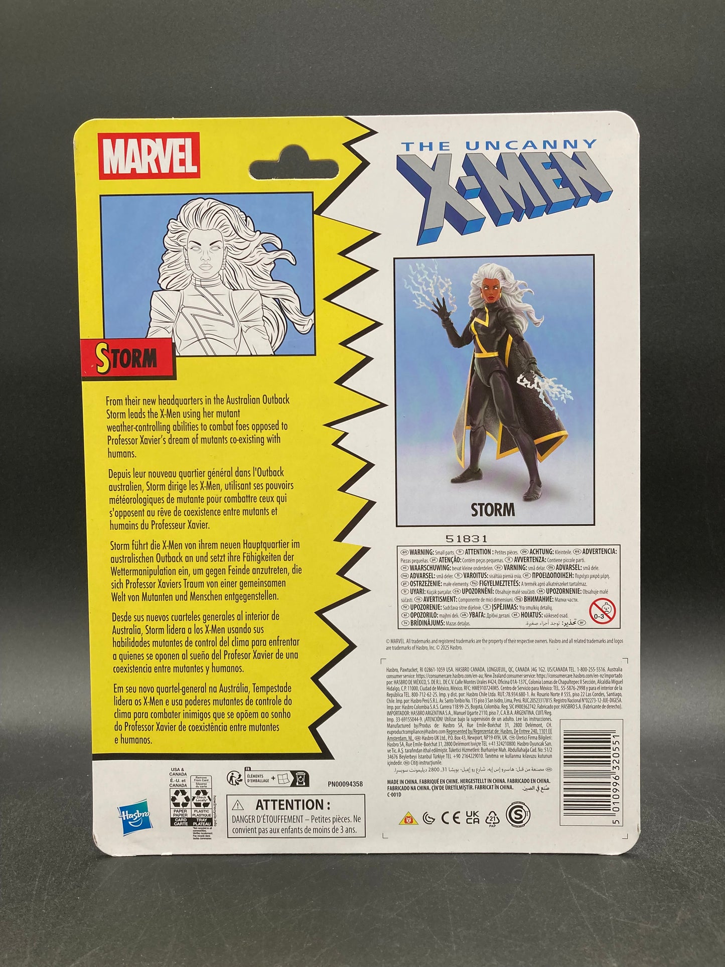Storm Retro X-Men Marvel Legends (Target Exclusive) Action Figure Hasbro 2025