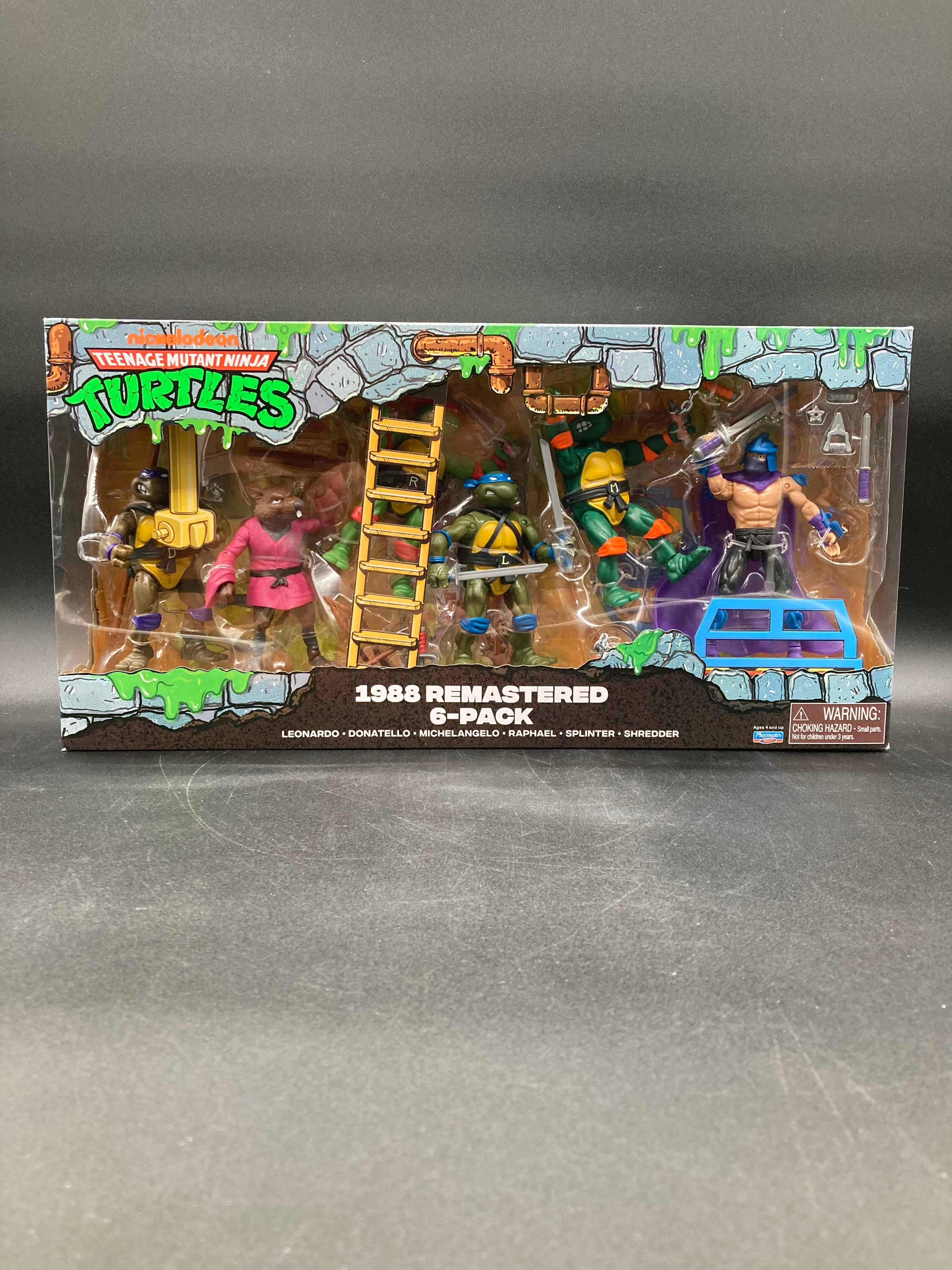Teenage Mutant Ninja Turtles 1988 Remastered 6-Pack Playmates Toys 2025