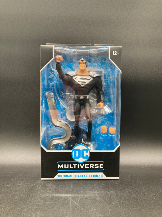 Superman (Black Suit Variant) DC Multiverse McFarlane Toys Superman: The Animated Series Figure 2021