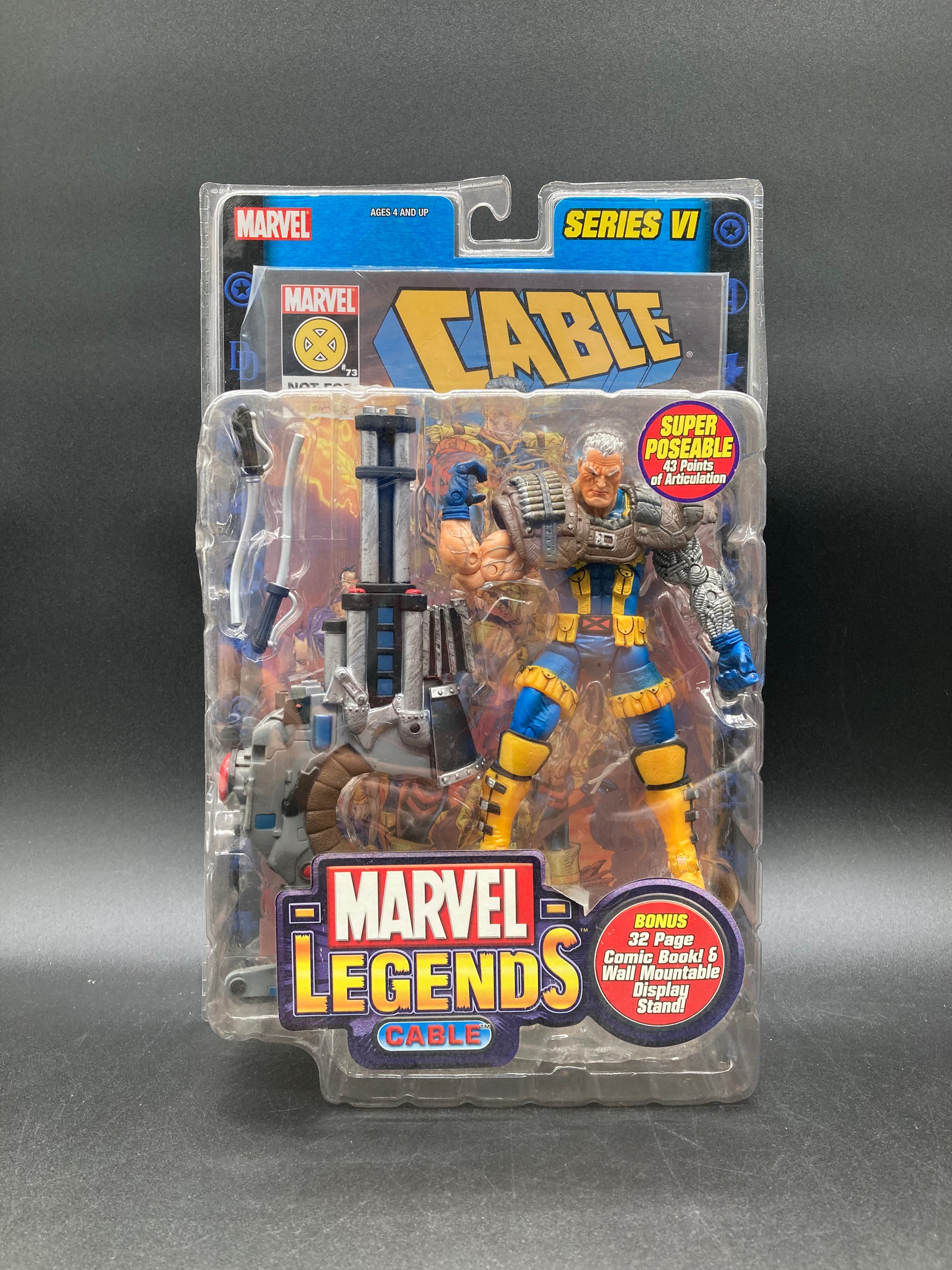 Cable Marvel Legends Series 6 Action Figure Toybiz 2004