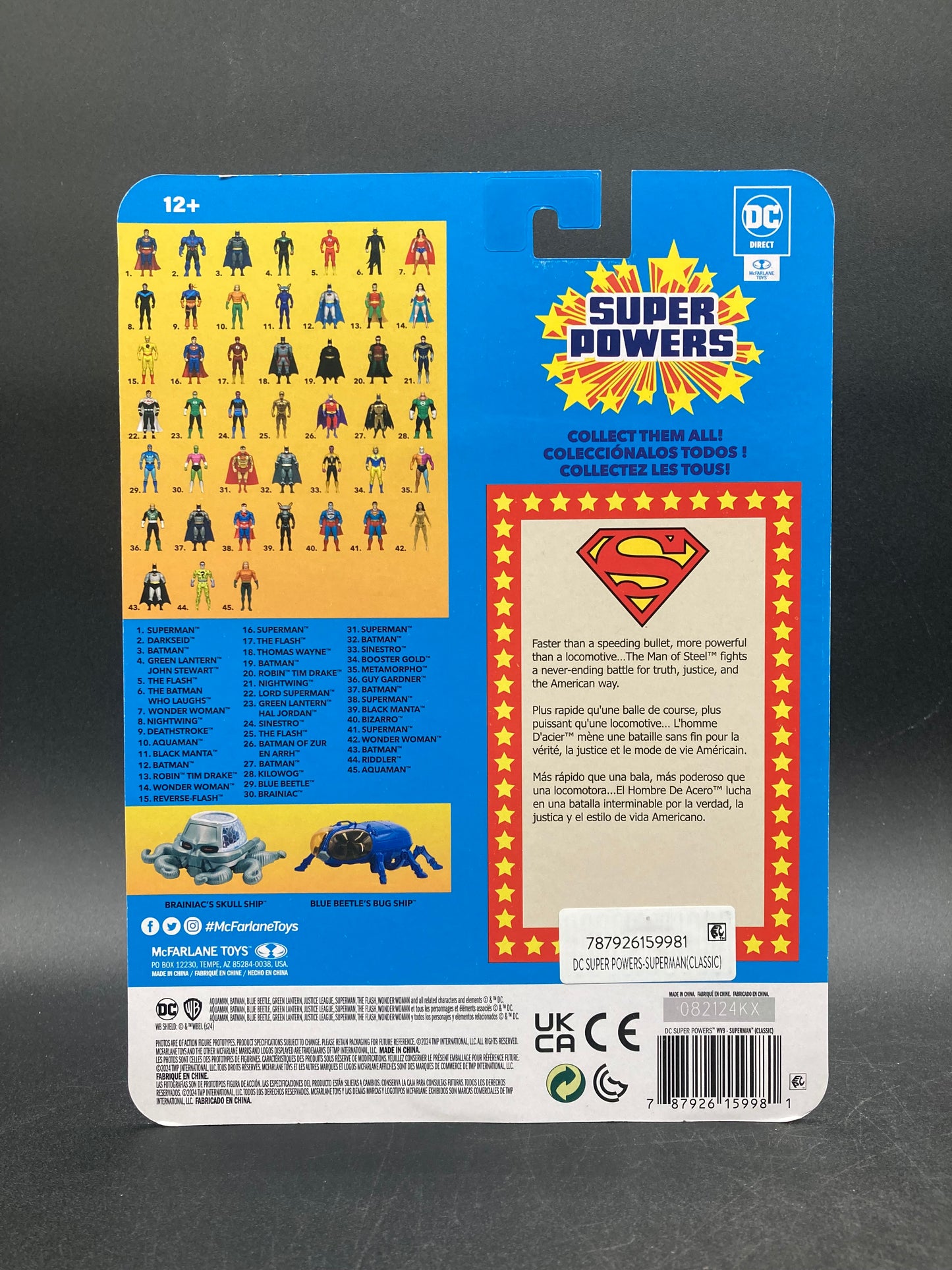 Superman DC Super Powers Action Figure McFarlane Toys 2024