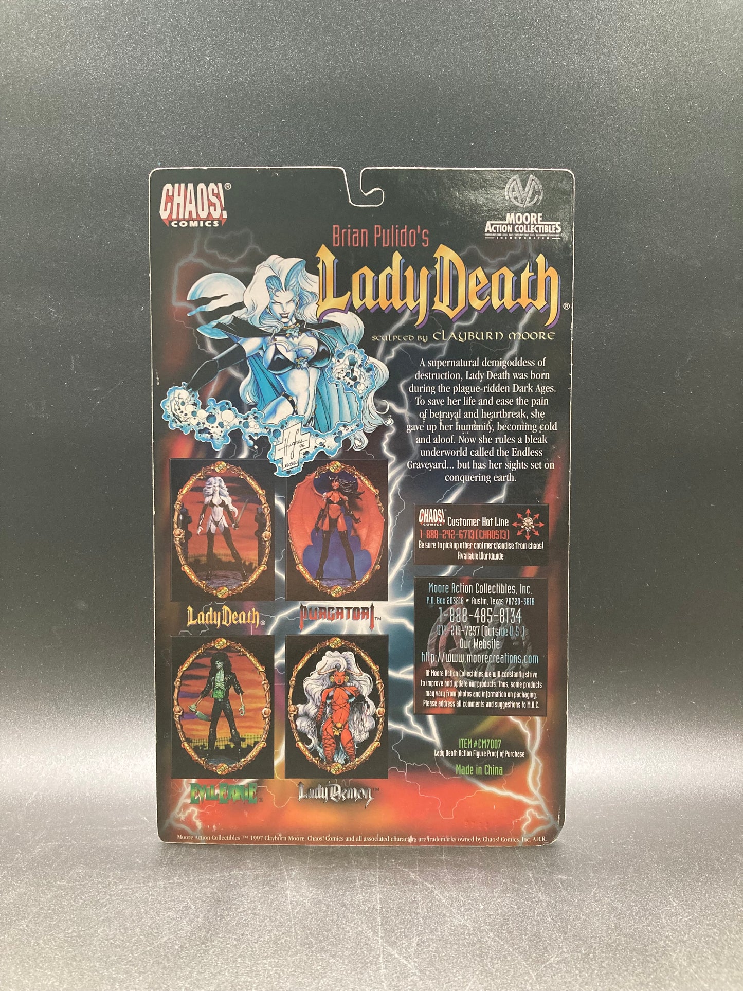 Lady Death (Chrome Variant)
Moore Action Collectibles Chaos
Comics Figure 1997