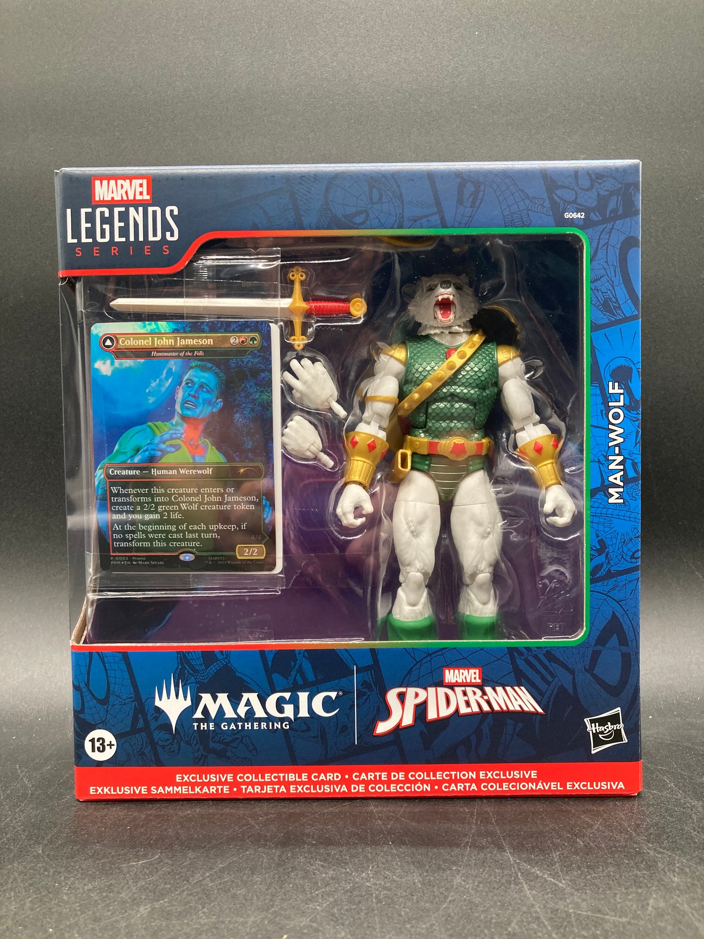 Man-Wolf Magic The Gathering Marvel Legends Action Figure Hasbro 2025
