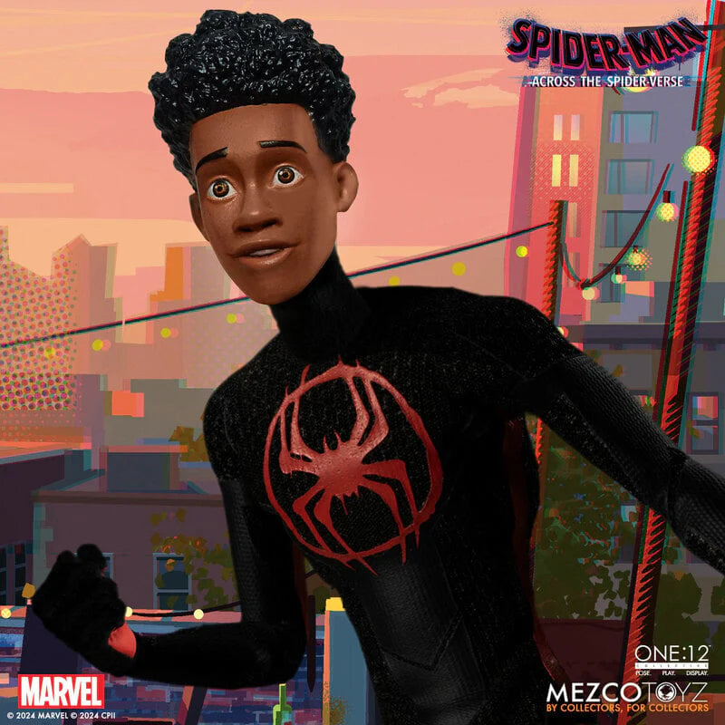 Miles Morales Mezco ONE:12 Collective Spider-Man Across The Spider-Verse Figure