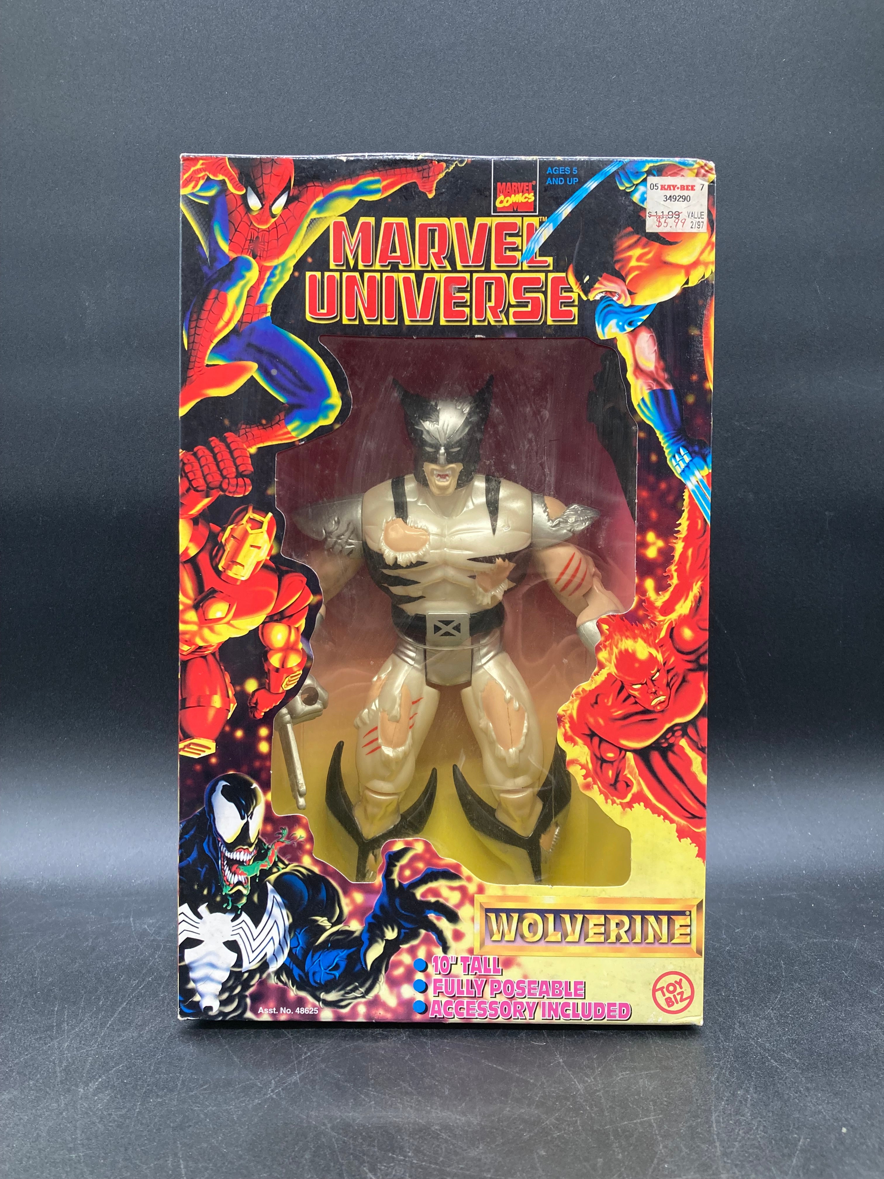 Battle-Damaged Wolverine Toybiz Marvel Universe 10” Tall Figure 1997