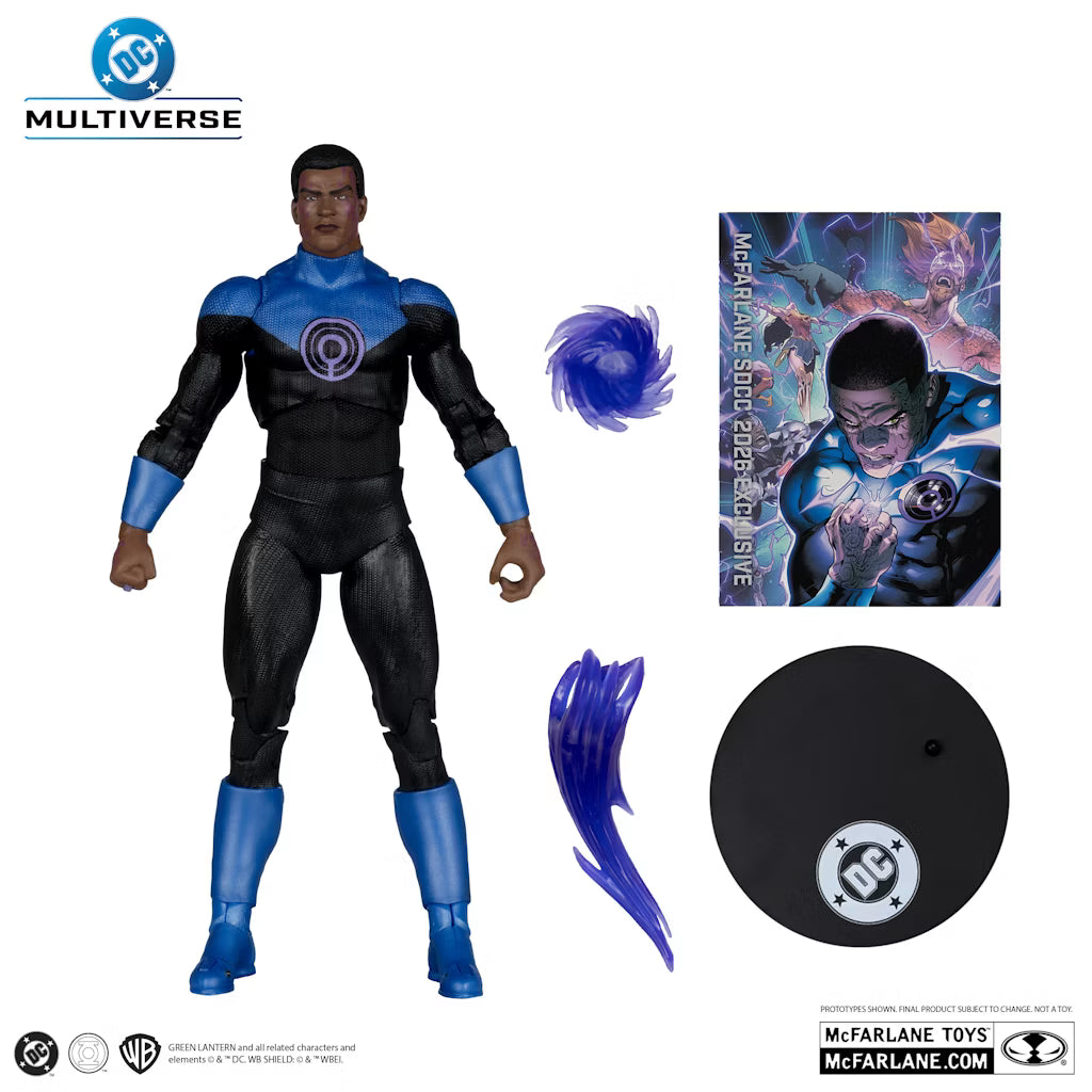 John Stewart (Ultraviolet Lantern) Gold Label DC Multiverse SDCC Exclusive Action Figure McFarlane Toys 2026