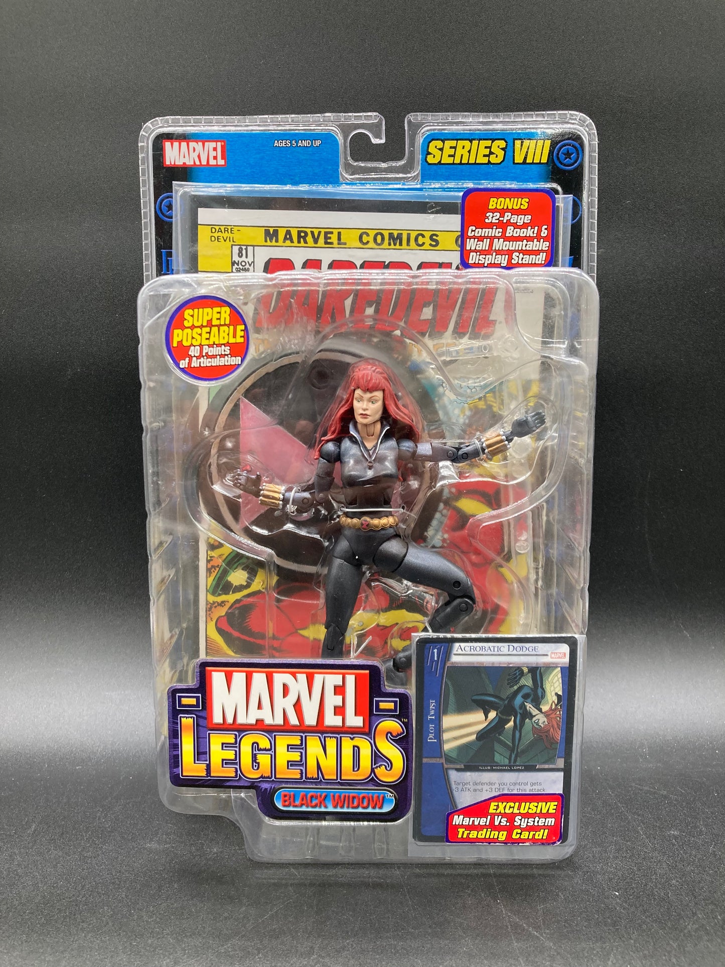 Black Widow Marvel Legends Series 8 Action Figure Toybiz 2004