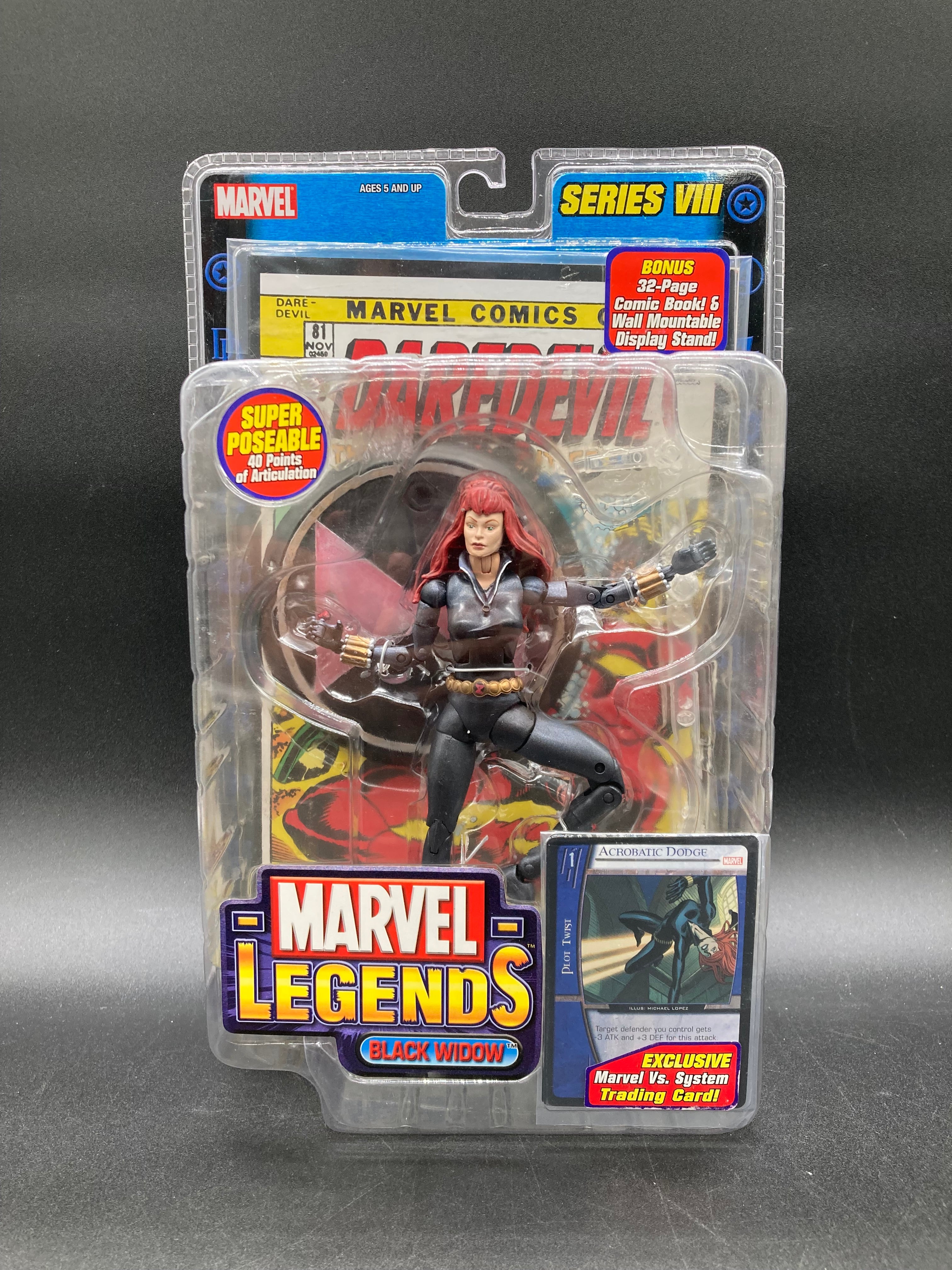 Black Widow Marvel Legends Series 8 Action Figure Toybiz 2004