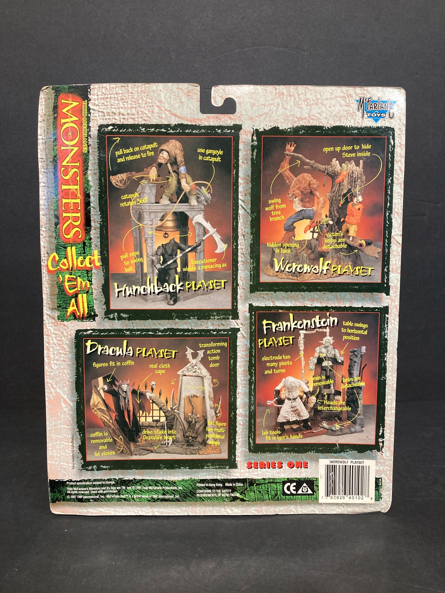 Werewolf McFarlane Todd McFarlane’s Monsters Series One Figure Playset 1997