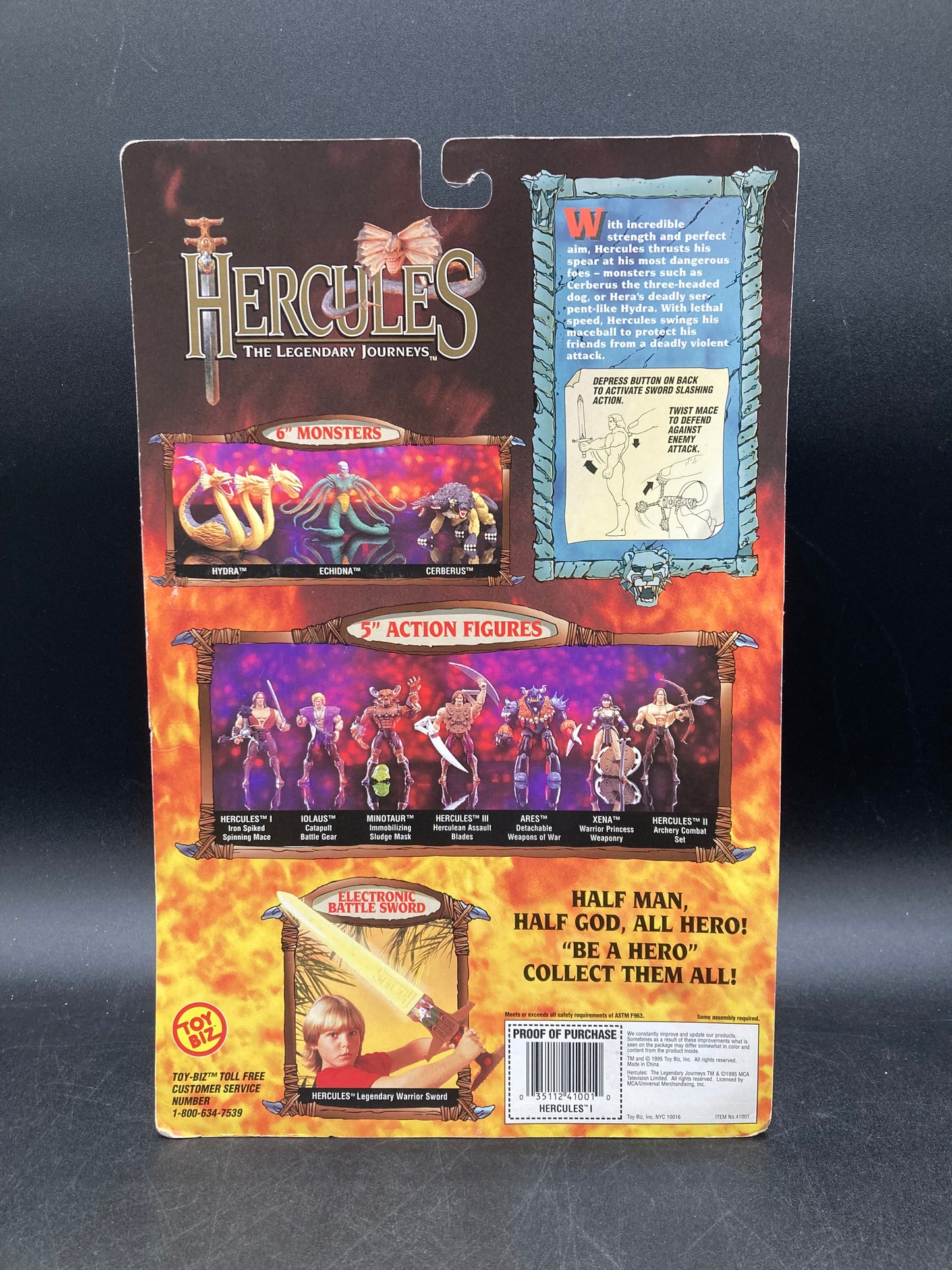 Hercules Hercules: The Legendary Journeys Action Figure Toybiz 1995