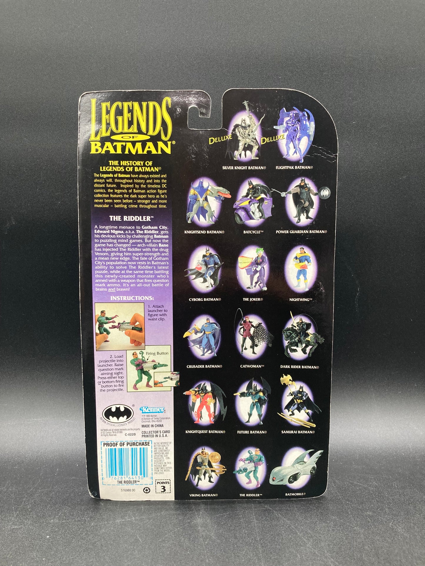 The Riddler Legends Of Batman Action Figure Kenner 1995