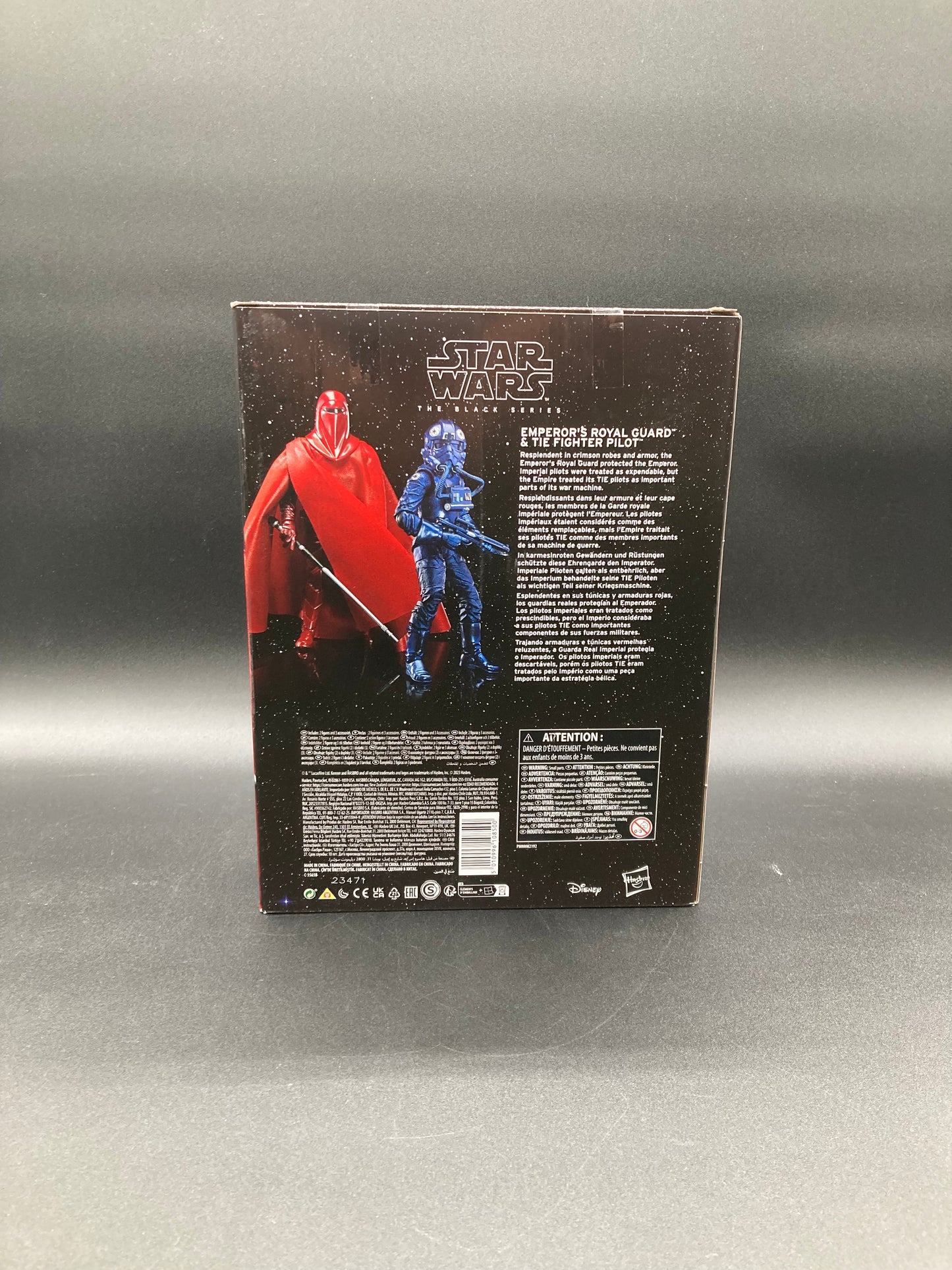 Star Wars Black Series Emperor’s Royal Guard & Tie Fighter Pilot ROTJ Carbonized Graphite 2PK